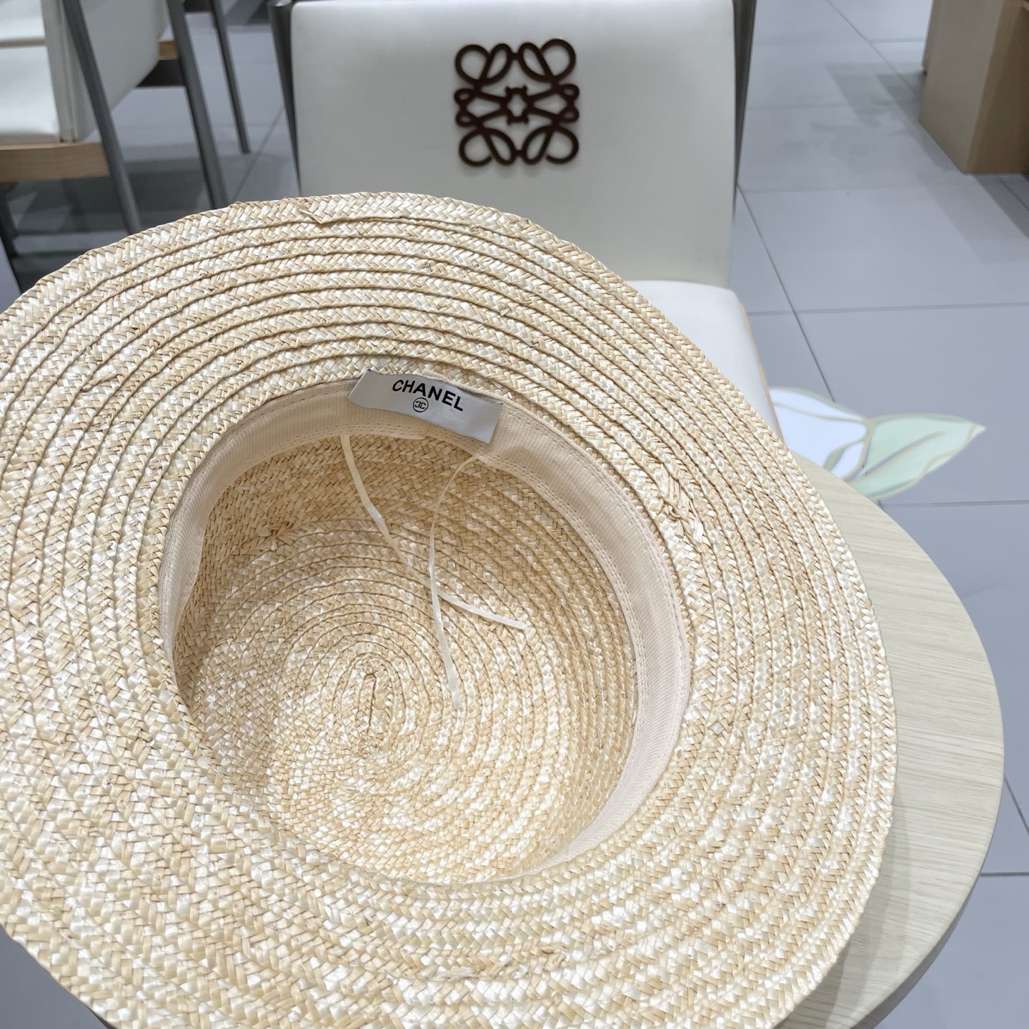  chanel香奈儿麦秆草帽平顶沙滩夏天海边出游防晒遮阳帽夏季百搭时尚度假渔夫帽