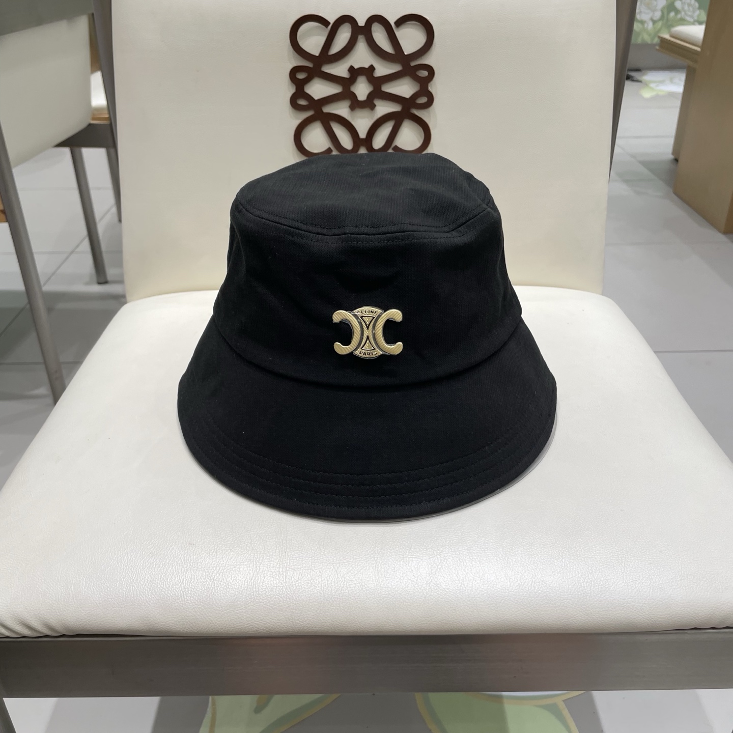  celine塞琳简约高级纯色渔夫帽女春秋百搭显脸小遮阳水桶帽日常素颜盆帽