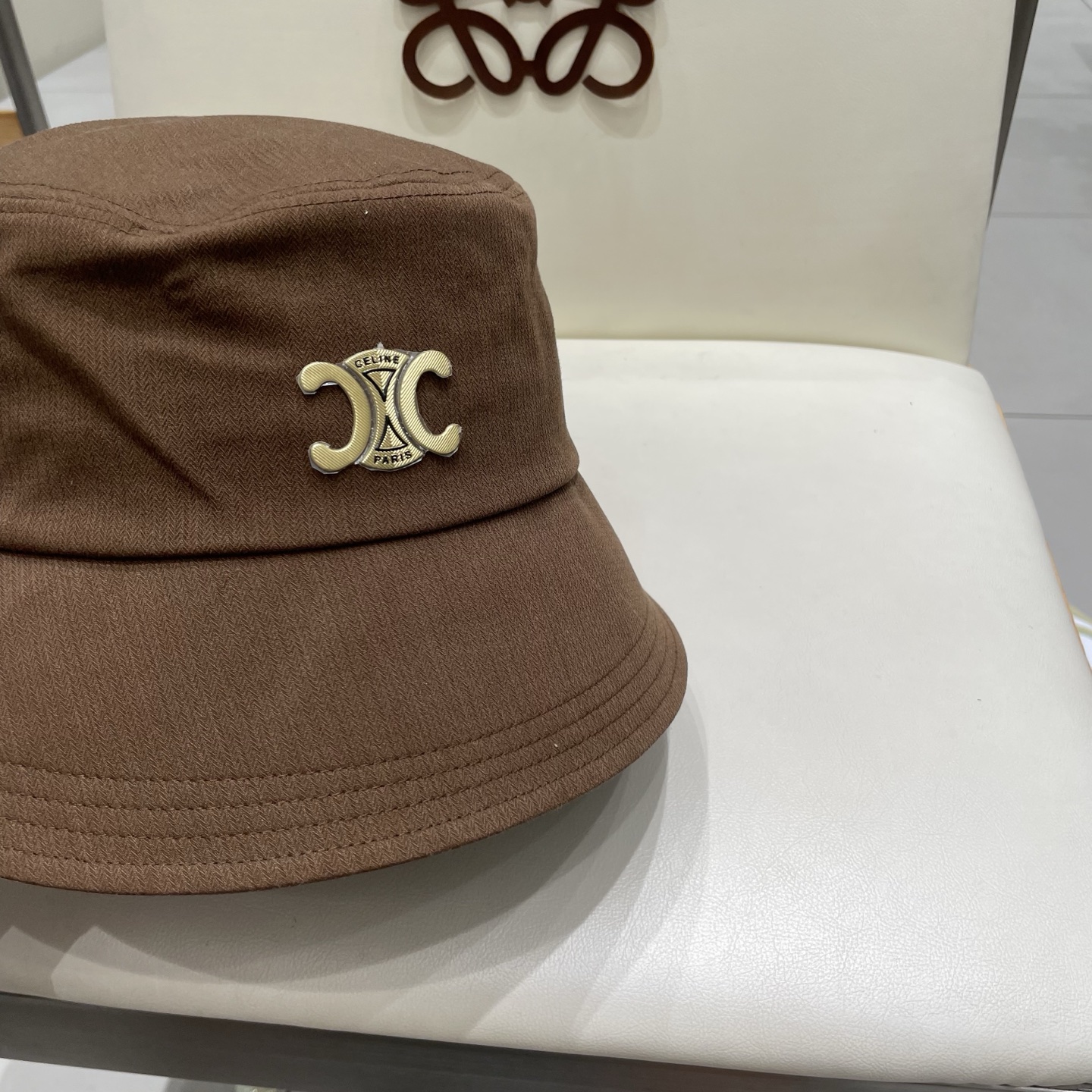  celine塞琳简约高级纯色渔夫帽女春秋百搭显脸小遮阳水桶帽日常素颜盆帽