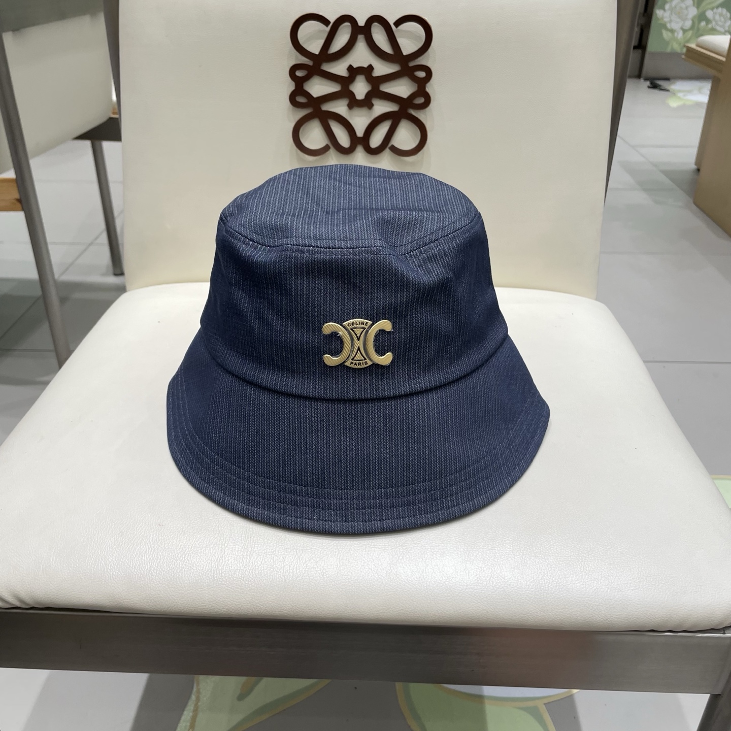  celine塞琳简约高级纯色渔夫帽女春秋百搭显脸小遮阳水桶帽日常素颜盆帽