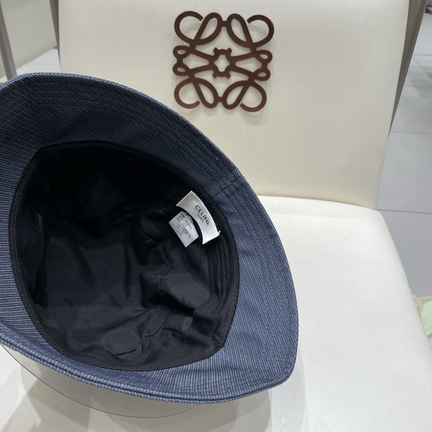  celine塞琳简约高级纯色渔夫帽女春秋百搭显脸小遮阳水桶帽日常素颜盆帽