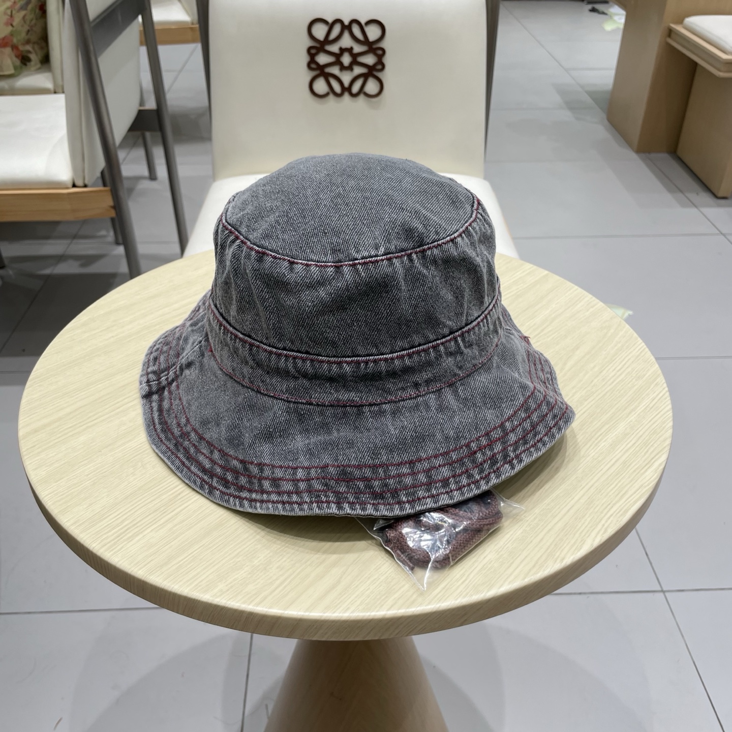  chanel香奈儿蓝色牛仔登山帽渔夫帽女夏季新款大头围防晒帽遮阳帽户外百搭盆帽