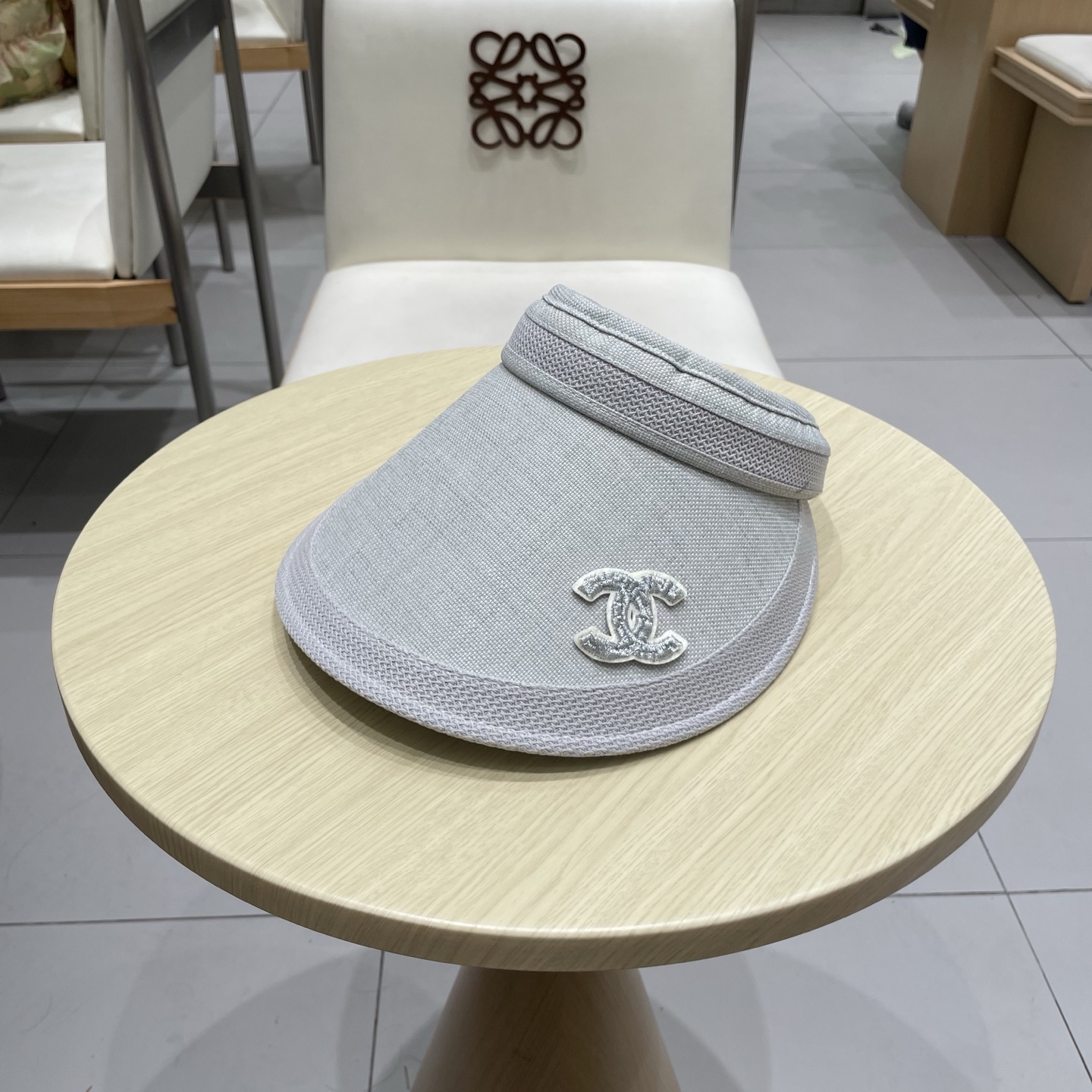  chanel香奈儿防晒遮阳帽子女夏天大帽檐棉麻透气孔空顶防紫外线骑行户外