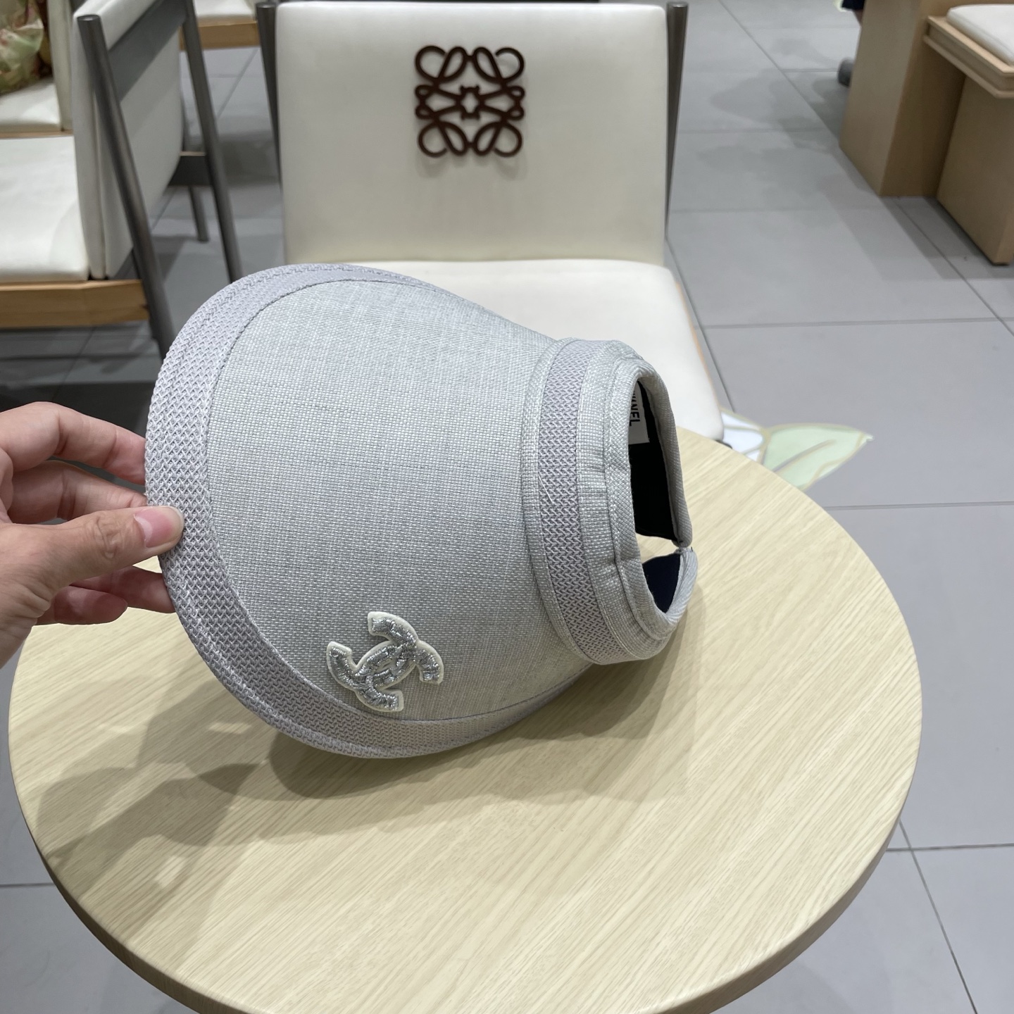  chanel香奈儿防晒遮阳帽子女夏天大帽檐棉麻透气孔空顶防紫外线骑行户外