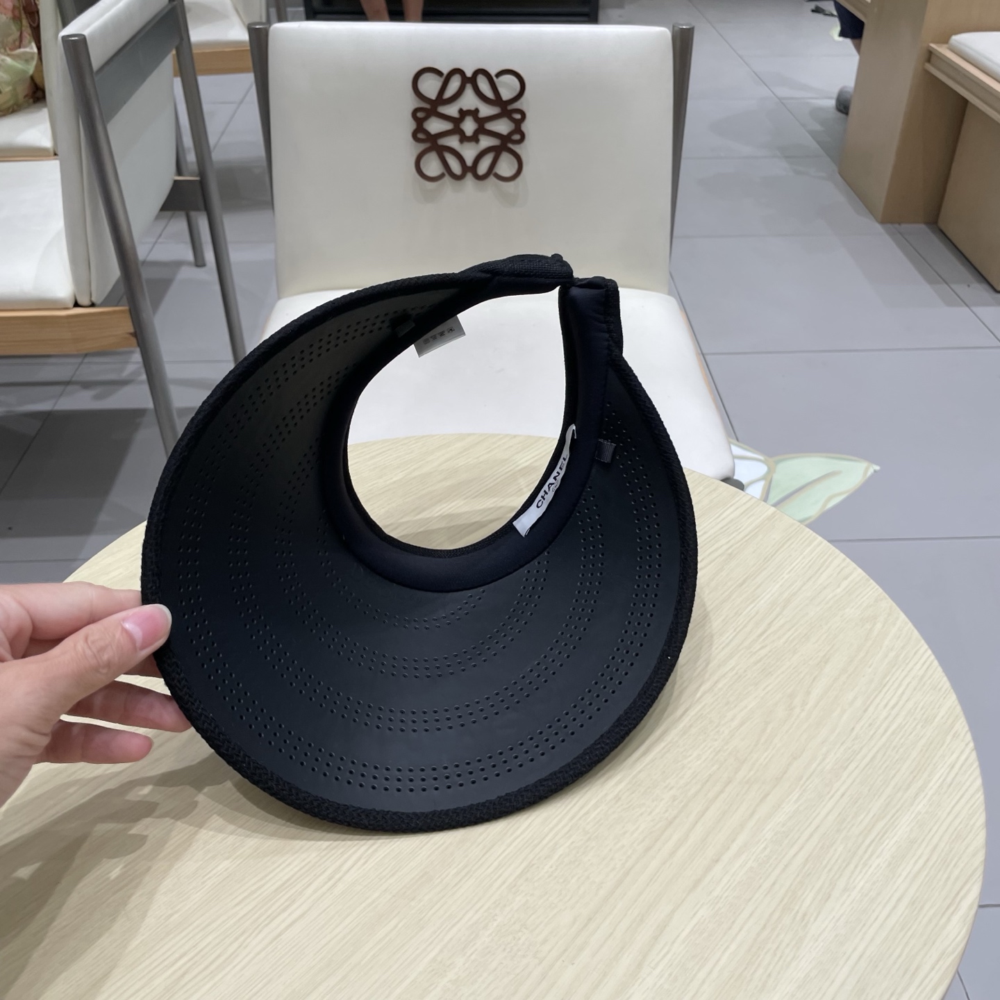  chanel香奈儿防晒遮阳帽子女夏天大帽檐棉麻透气孔空顶防紫外线骑行户外