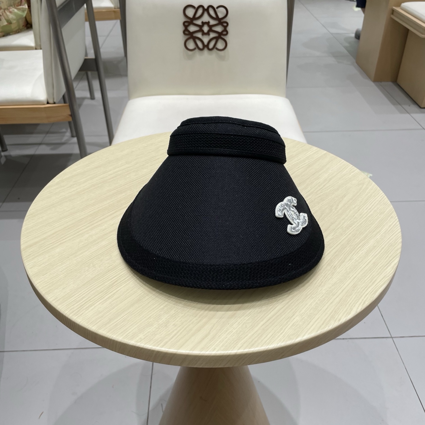  chanel香奈儿防晒遮阳帽子女夏天大帽檐棉麻透气孔空顶防紫外线骑行户外