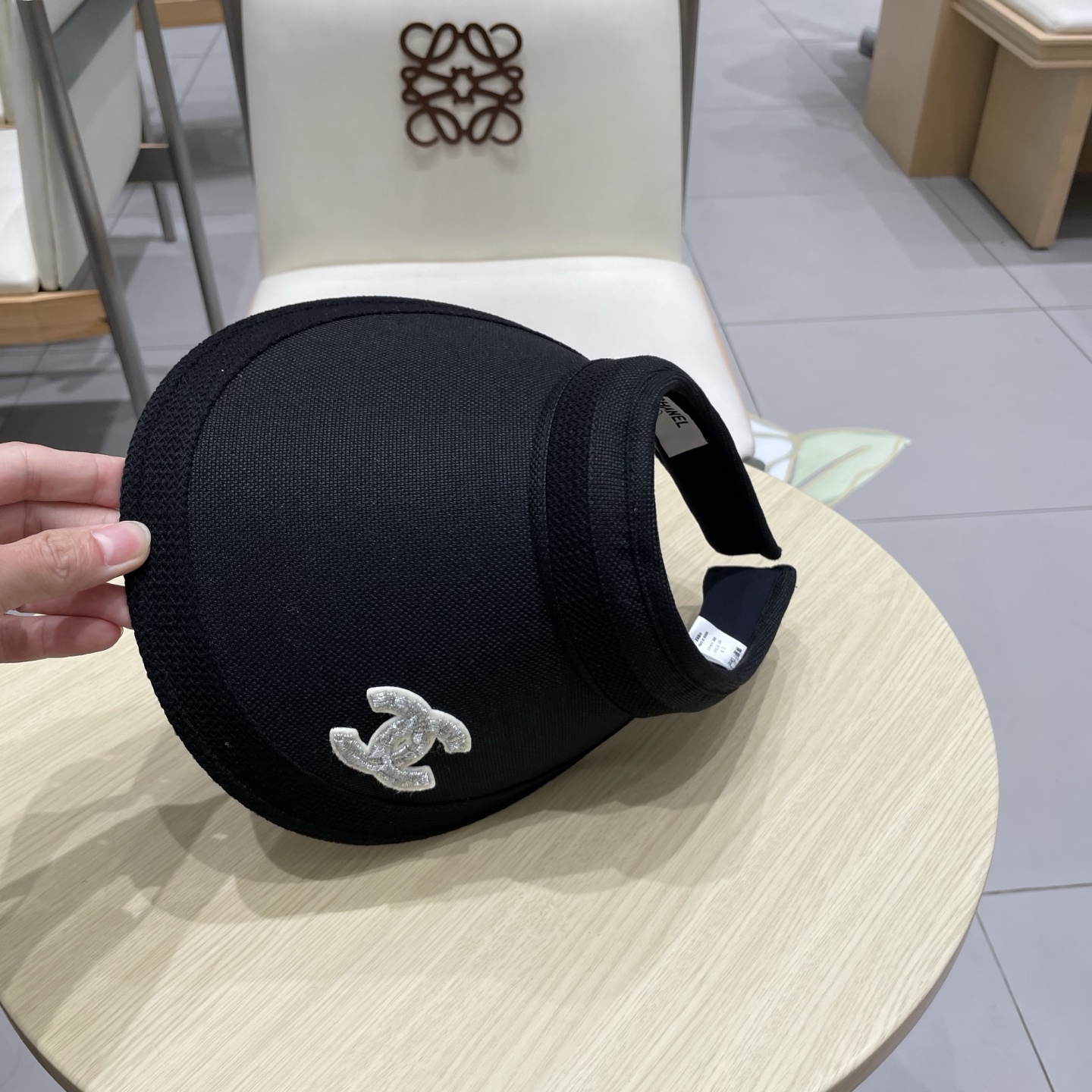  chanel香奈儿防晒遮阳帽子女夏天大帽檐棉麻透气孔空顶防紫外线骑行户外