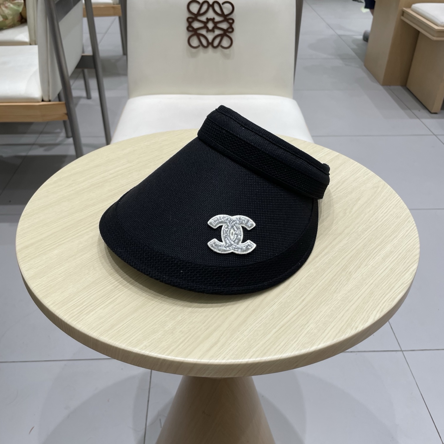  chanel香奈儿防晒遮阳帽子女夏天大帽檐棉麻透气孔空顶防紫外线骑行户外