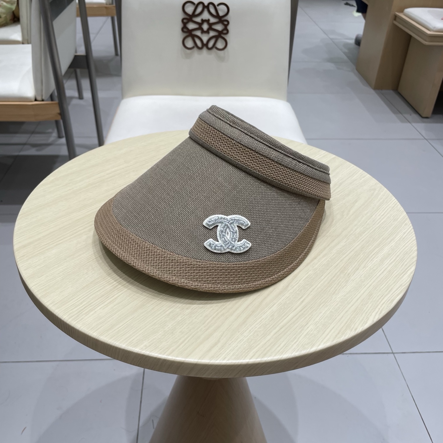  chanel香奈儿防晒遮阳帽子女夏天大帽檐棉麻透气孔空顶防紫外线骑行户外