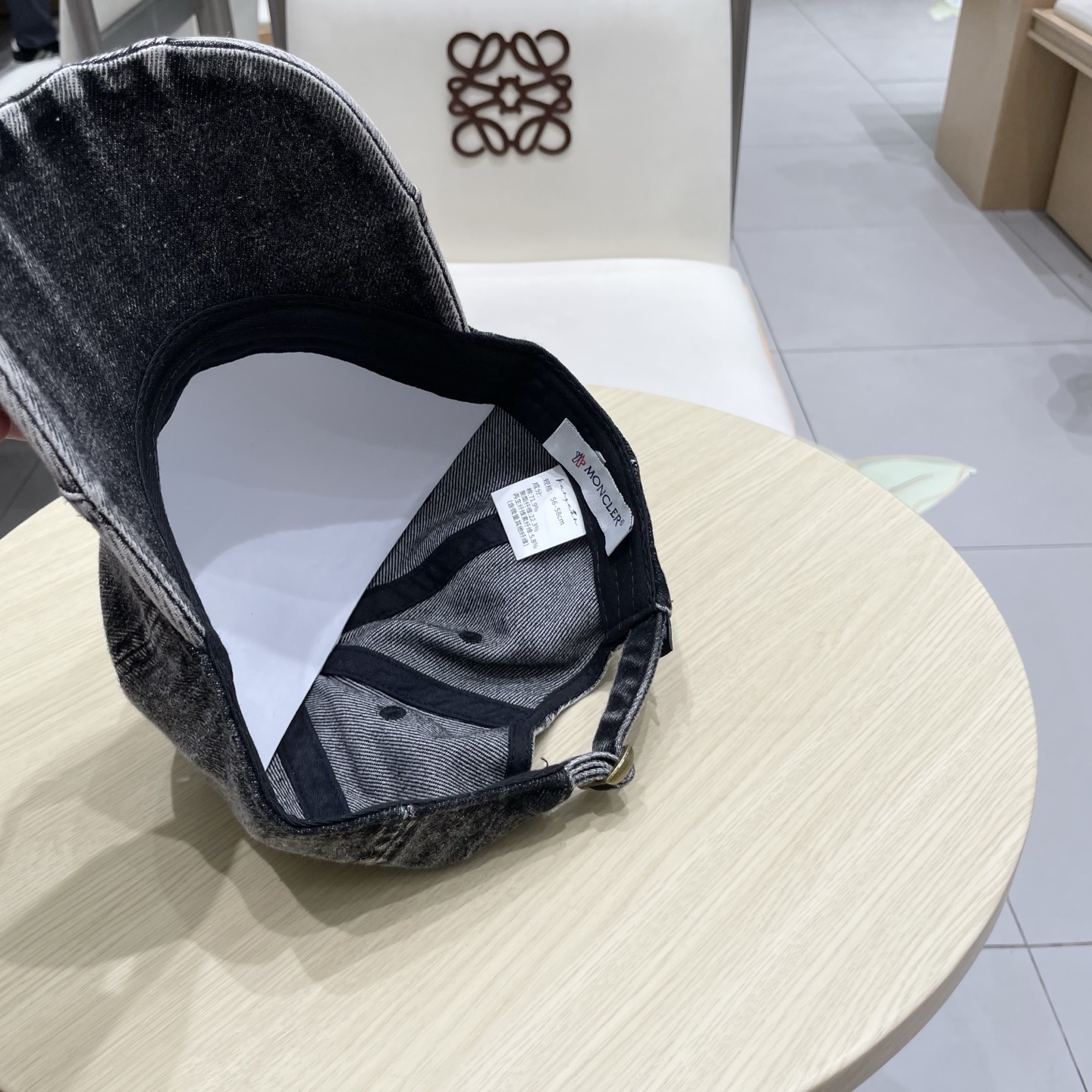  MONCLER棒球帽四季款高品质帽子女水洗牛仔软顶棒球帽韩版休闲简约鸭舌帽显脸小