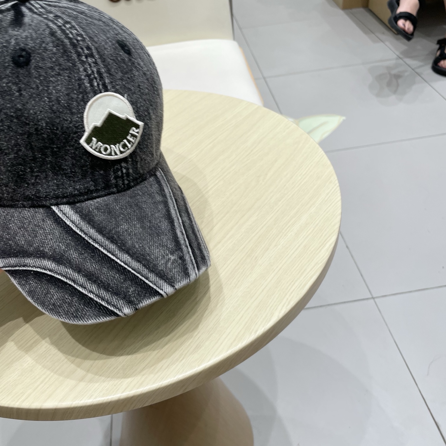  MONCLER棒球帽四季款高品质帽子女水洗牛仔软顶棒球帽韩版休闲简约鸭舌帽显脸小