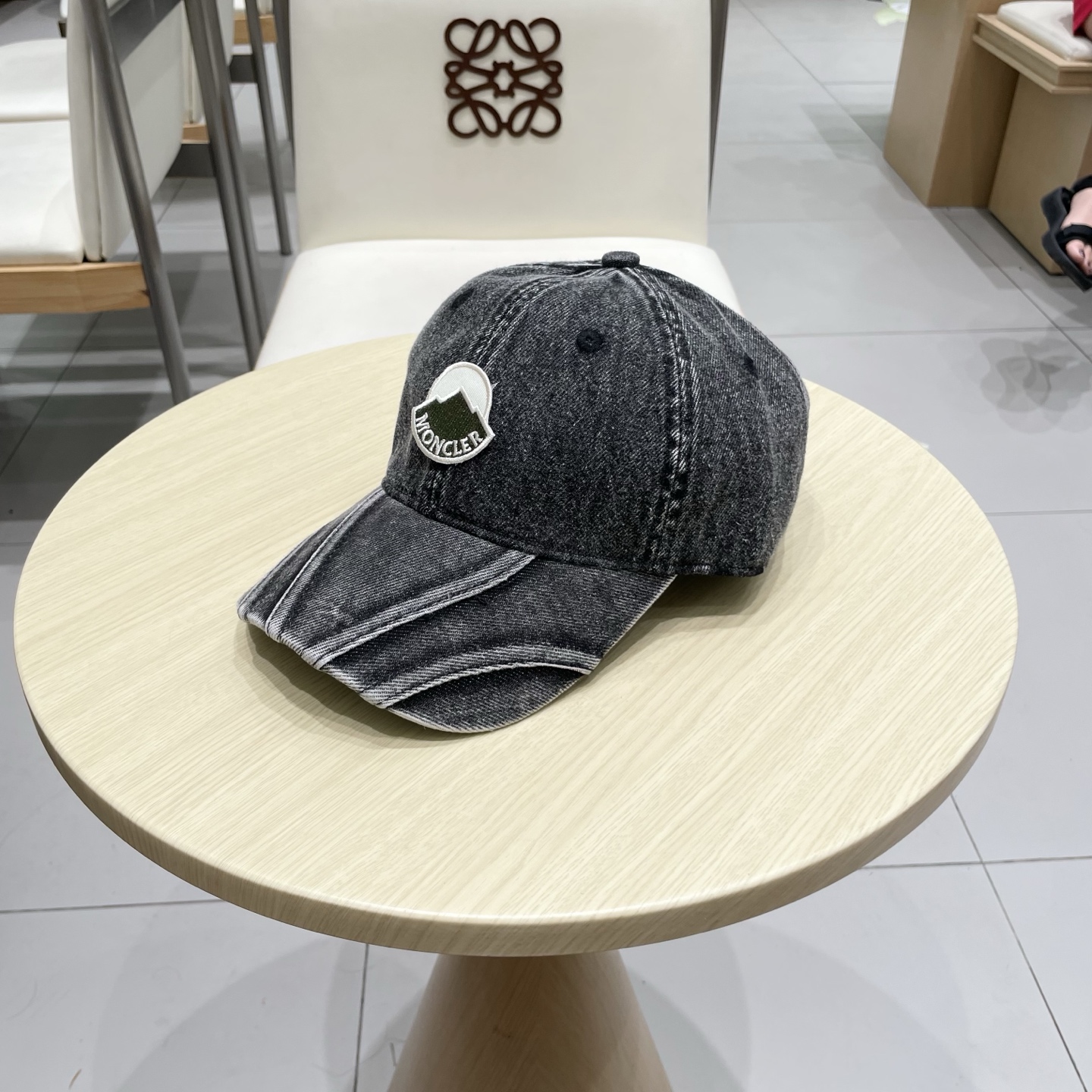  MONCLER棒球帽四季款高品质帽子女水洗牛仔软顶棒球帽韩版休闲简约鸭舌帽显脸小