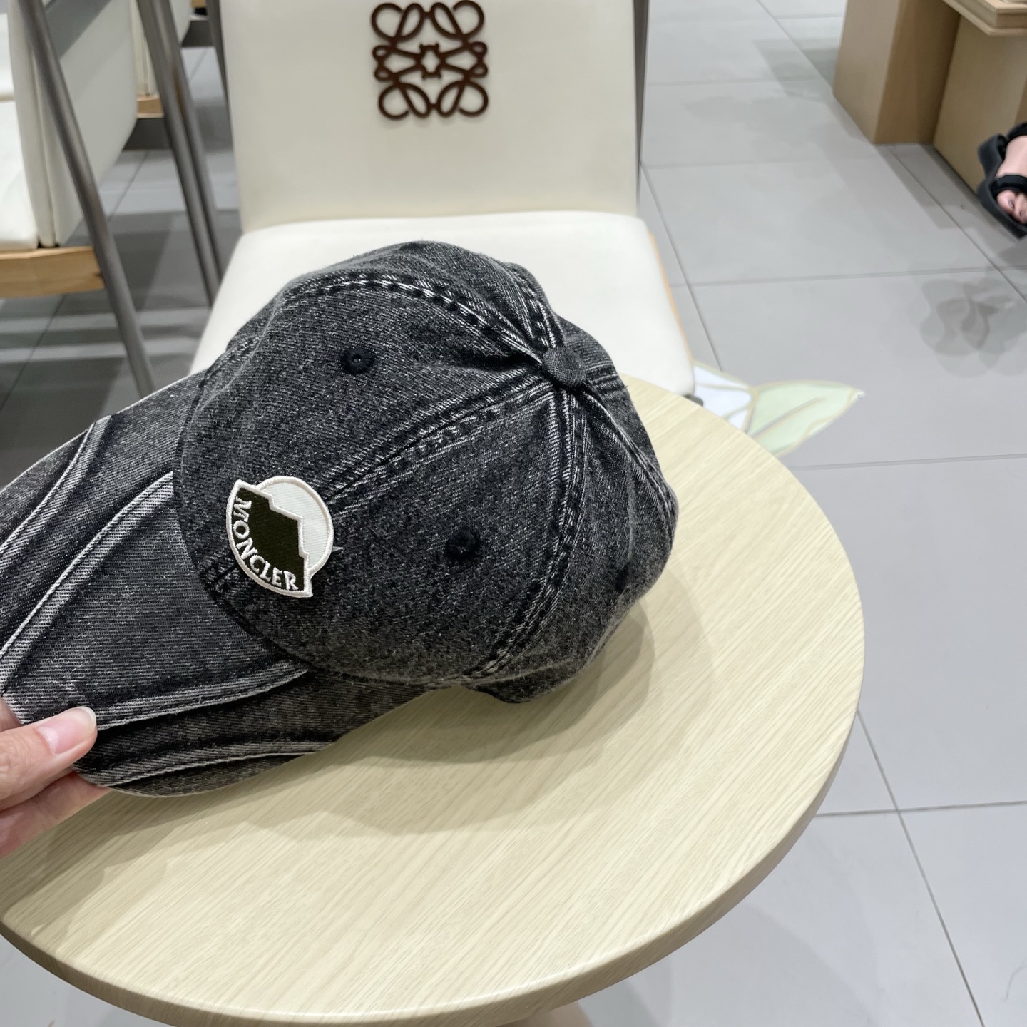  MONCLER棒球帽四季款高品质帽子女水洗牛仔软顶棒球帽韩版休闲简约鸭舌帽显脸小