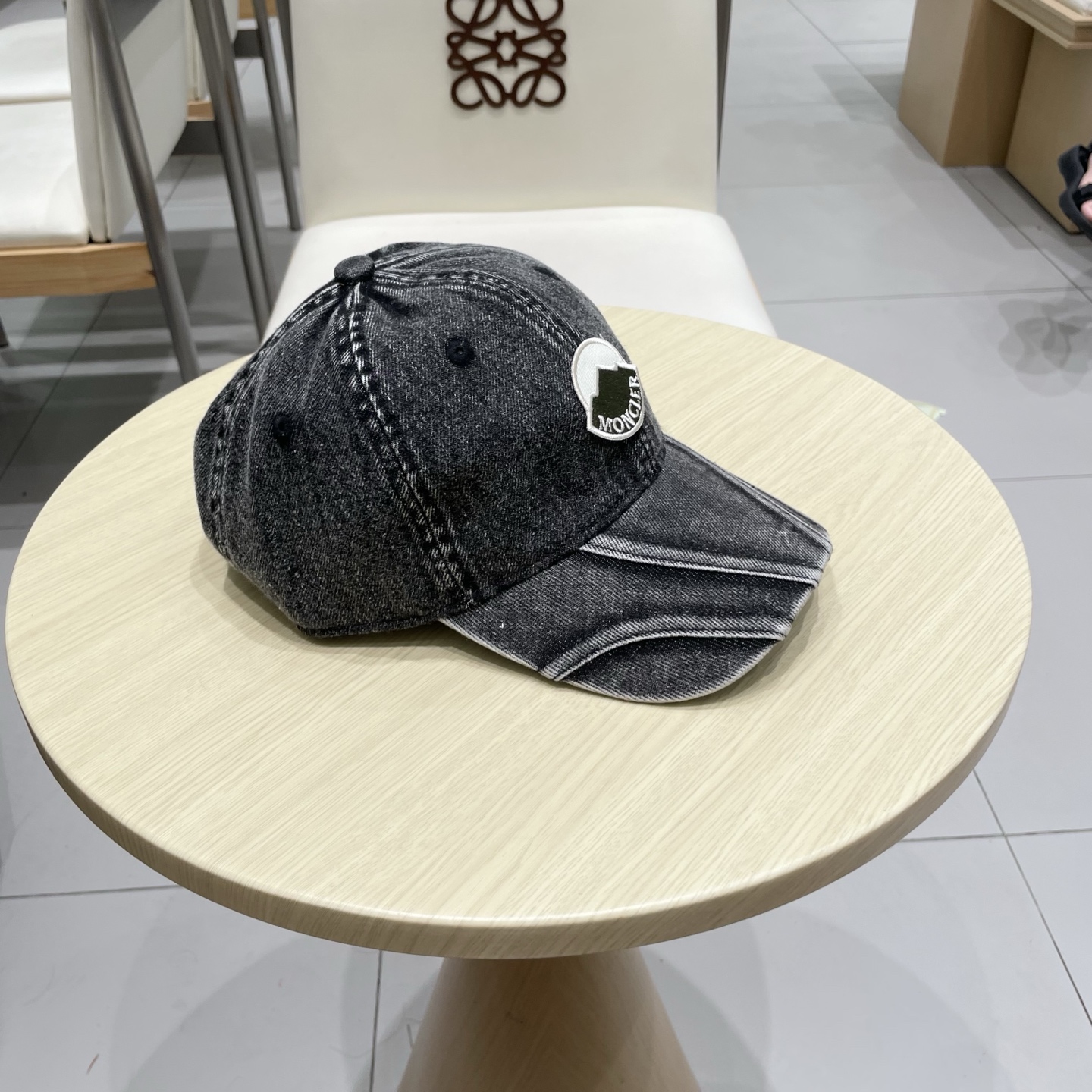  MONCLER棒球帽四季款高品质帽子女水洗牛仔软顶棒球帽韩版休闲简约鸭舌帽显脸小