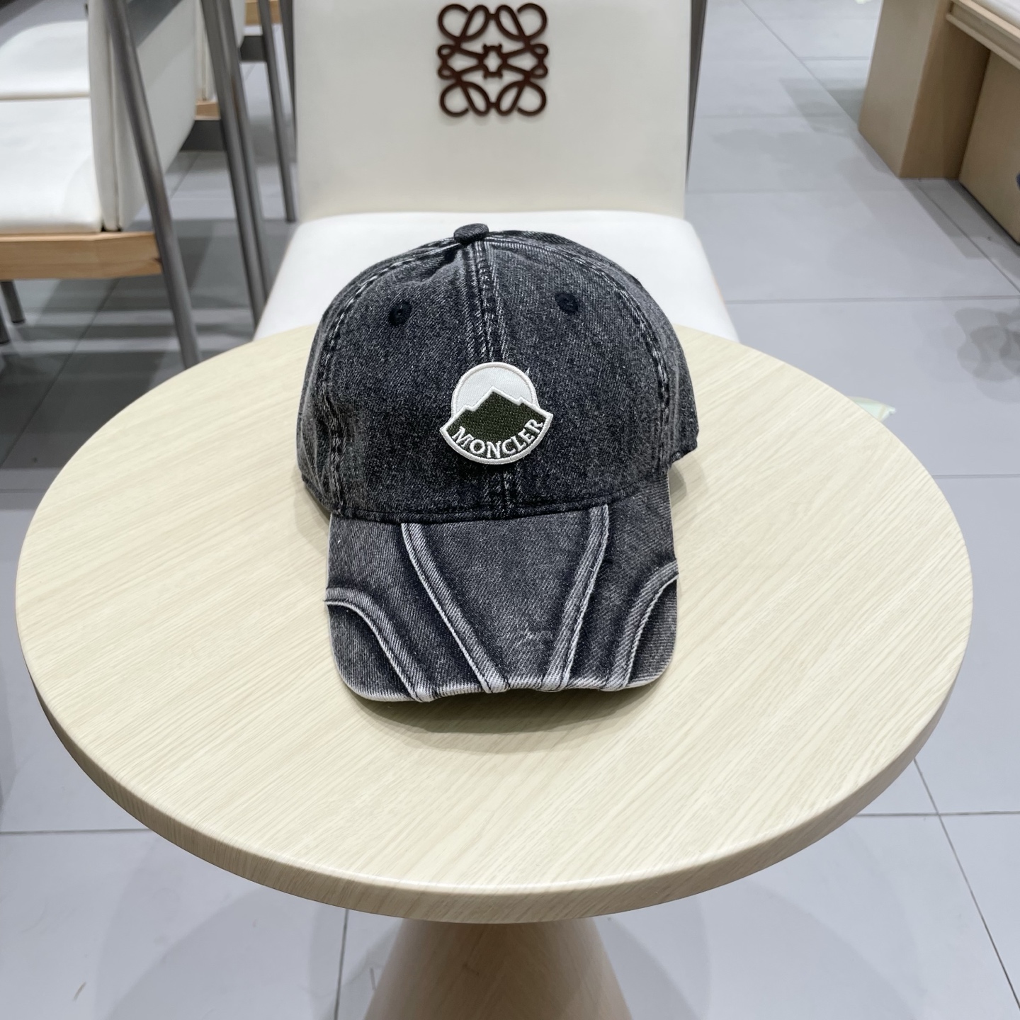  MONCLER棒球帽四季款高品质帽子女水洗牛仔软顶棒球帽韩版休闲简约鸭舌帽显脸小