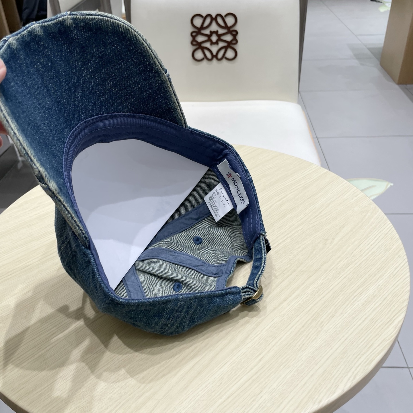  MONCLER棒球帽四季款高品质帽子女水洗牛仔软顶棒球帽韩版休闲简约鸭舌帽显脸小