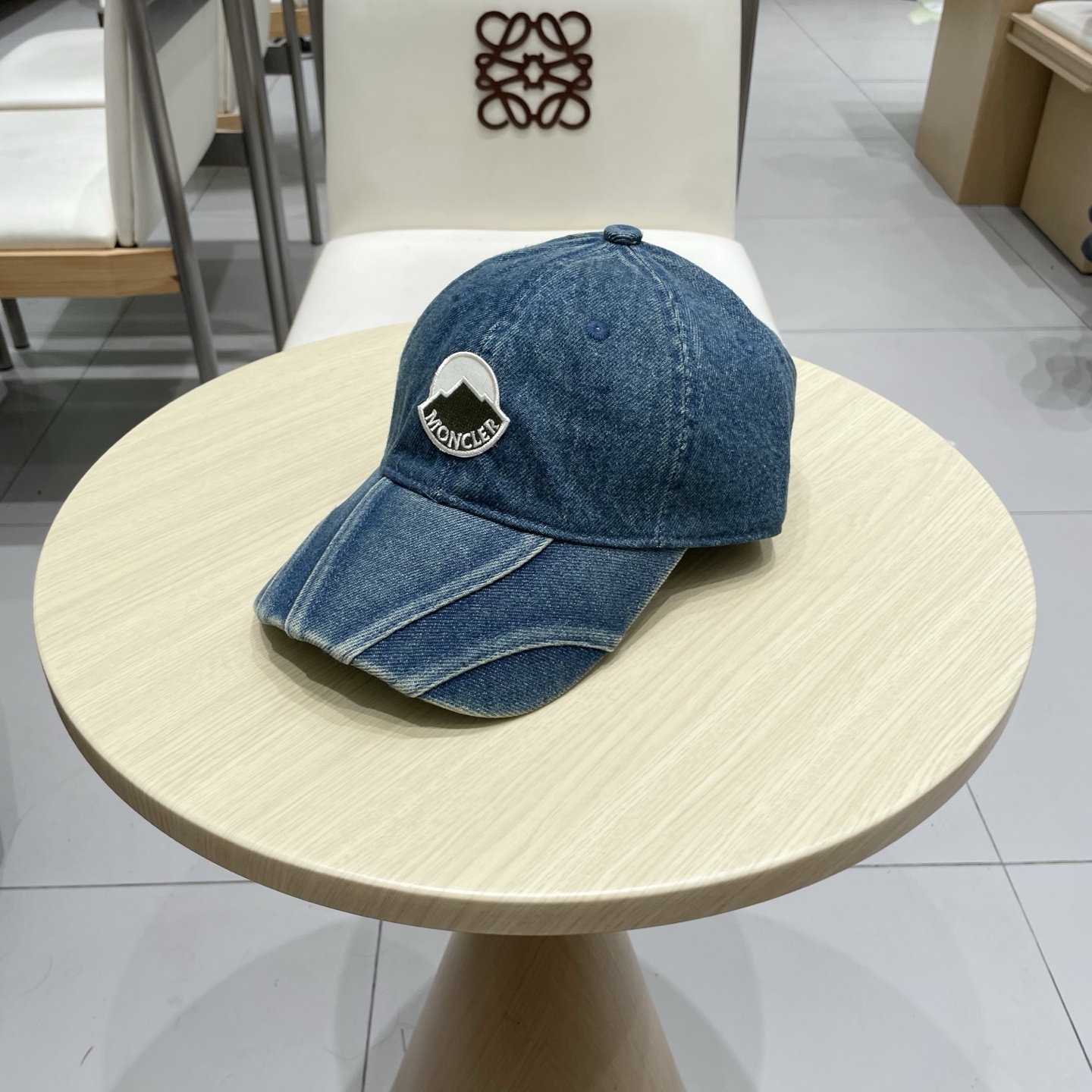  MONCLER棒球帽四季款高品质帽子女水洗牛仔软顶棒球帽韩版休闲简约鸭舌帽显脸小