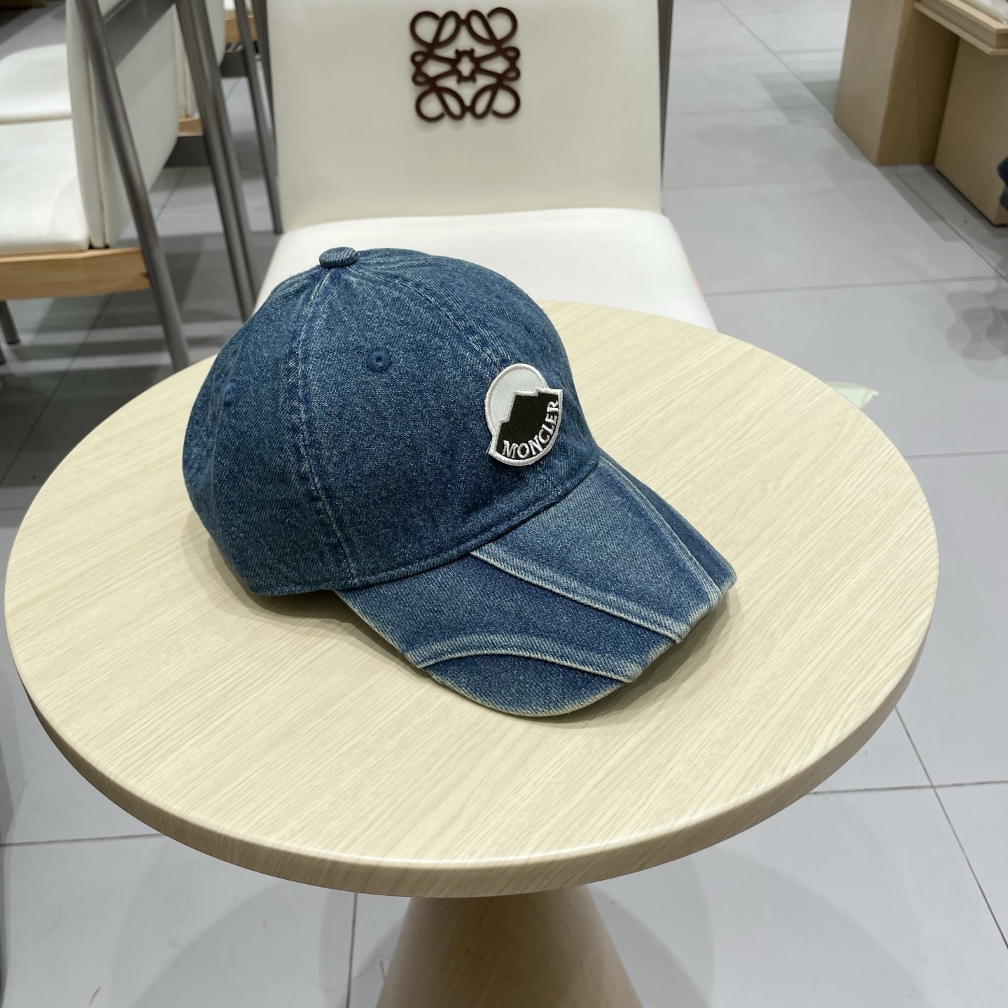  MONCLER棒球帽四季款高品质帽子女水洗牛仔软顶棒球帽韩版休闲简约鸭舌帽显脸小