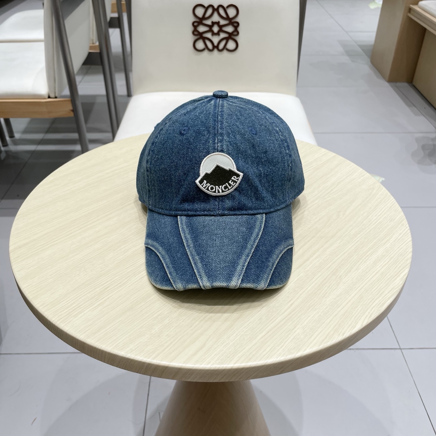  MONCLER棒球帽四季款高品质帽子女水洗牛仔软顶棒球帽韩版休闲简约鸭舌帽显脸小