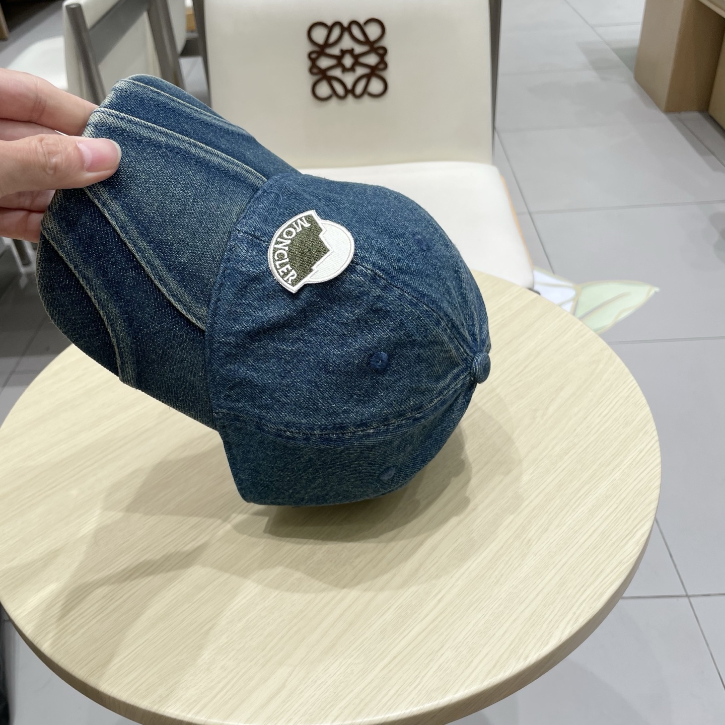  MONCLER棒球帽四季款高品质帽子女水洗牛仔软顶棒球帽韩版休闲简约鸭舌帽显脸小