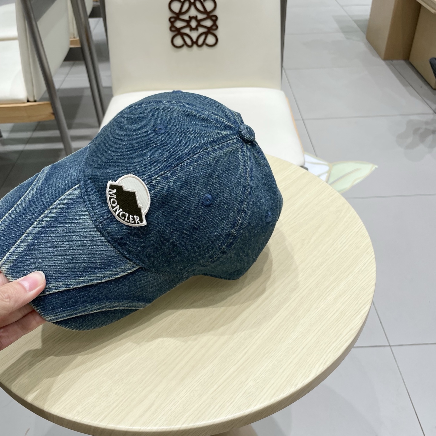  MONCLER棒球帽四季款高品质帽子女水洗牛仔软顶棒球帽韩版休闲简约鸭舌帽显脸小