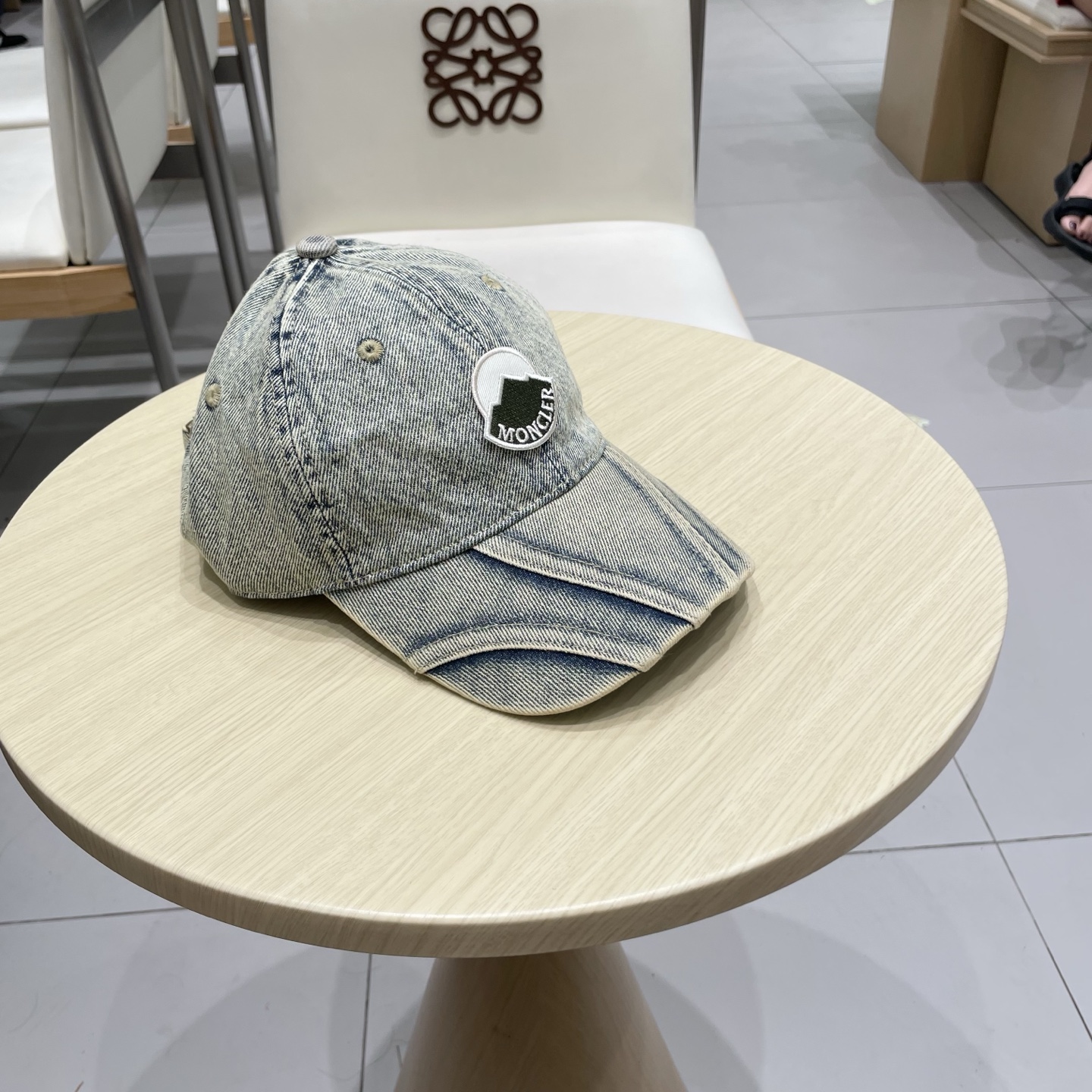  MONCLER棒球帽四季款高品质帽子女水洗牛仔软顶棒球帽韩版休闲简约鸭舌帽显脸小