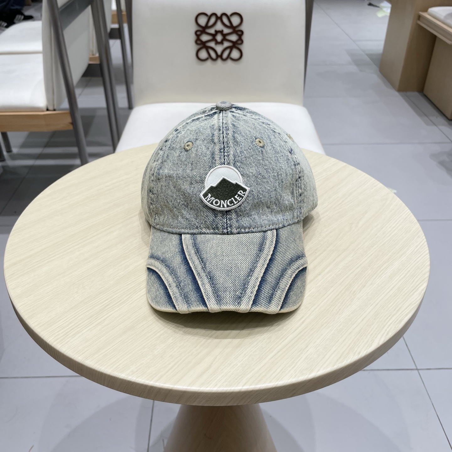  MONCLER棒球帽四季款高品质帽子女水洗牛仔软顶棒球帽韩版休闲简约鸭舌帽显脸小