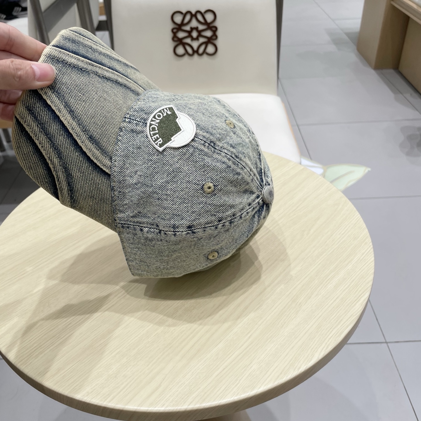  MONCLER棒球帽四季款高品质帽子女水洗牛仔软顶棒球帽韩版休闲简约鸭舌帽显脸小