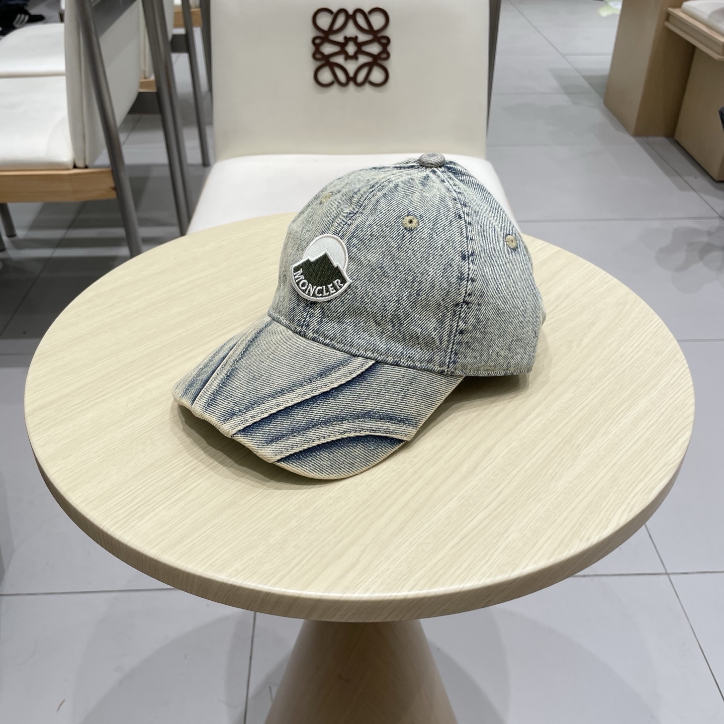  MONCLER棒球帽四季款高品质帽子女水洗牛仔软顶棒球帽韩版休闲简约鸭舌帽显脸小