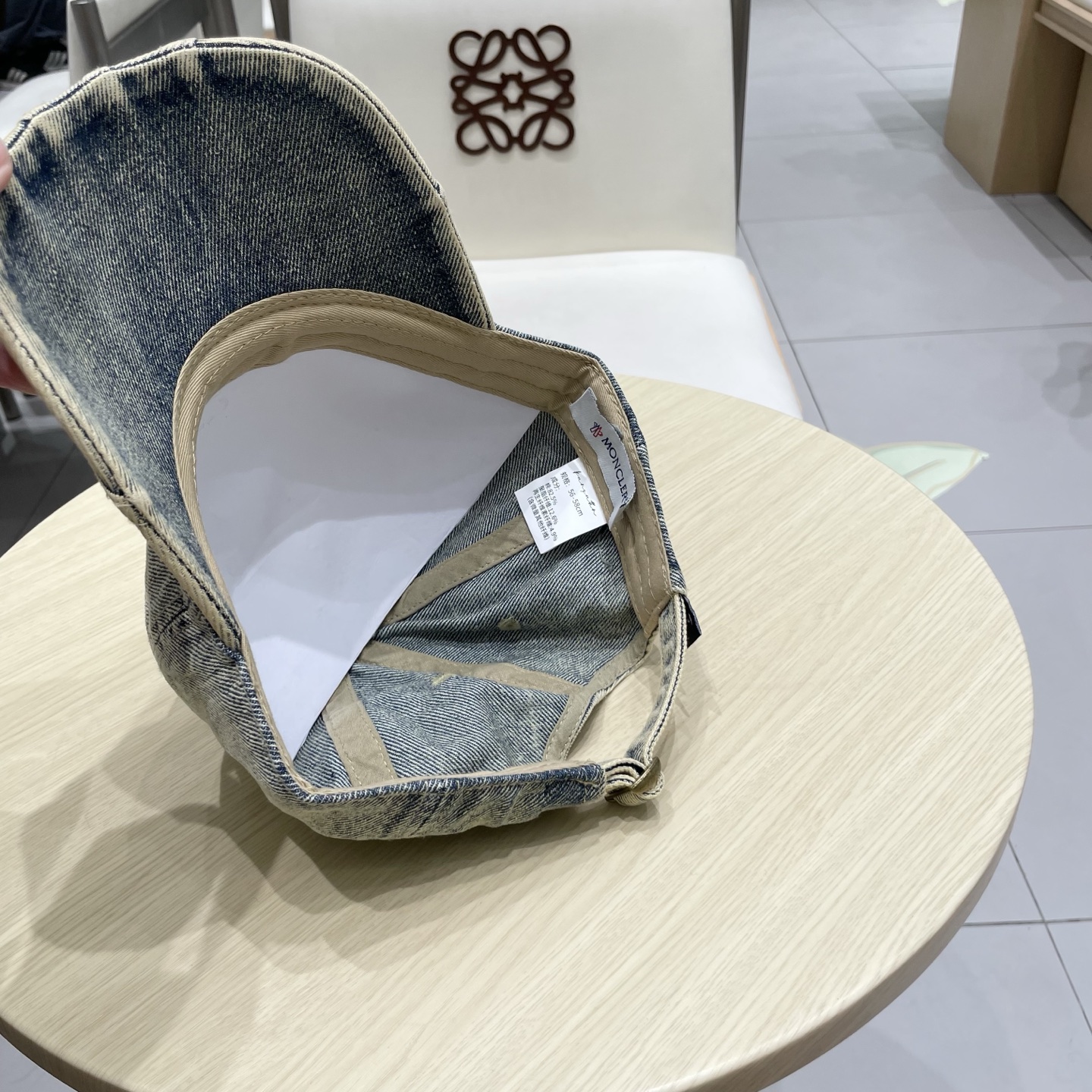  MONCLER棒球帽四季款高品质帽子女水洗牛仔软顶棒球帽韩版休闲简约鸭舌帽显脸小