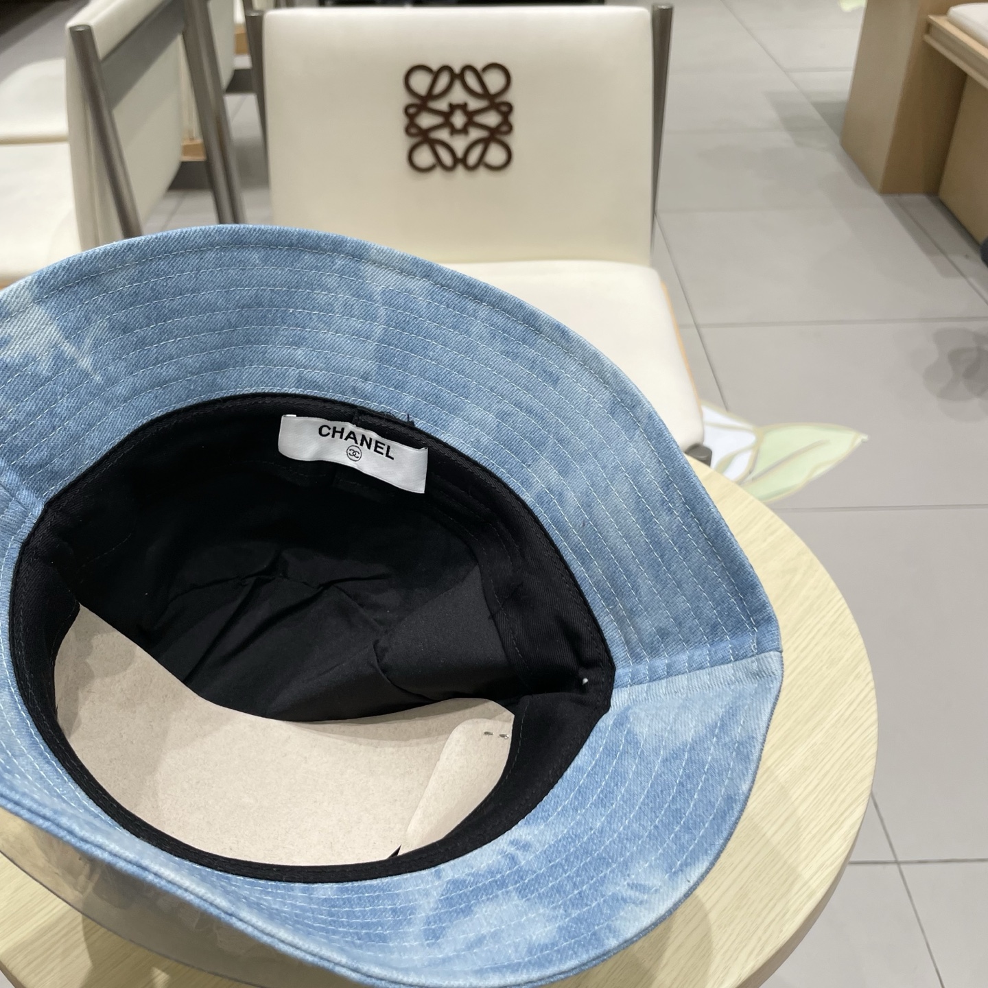  chanel香奈儿 渐变牛仔蕾丝拼接贝雷帽子女士时尚优雅品质潮流休闲八角帽薄款