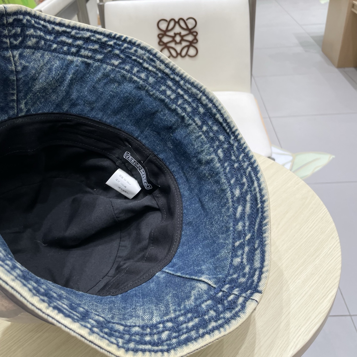  Chrome Hearts 克罗心💓2025秋新款复古水洗做旧牛仔盆帽渔夫帽户外遮阳帽软牛仔渔夫帽