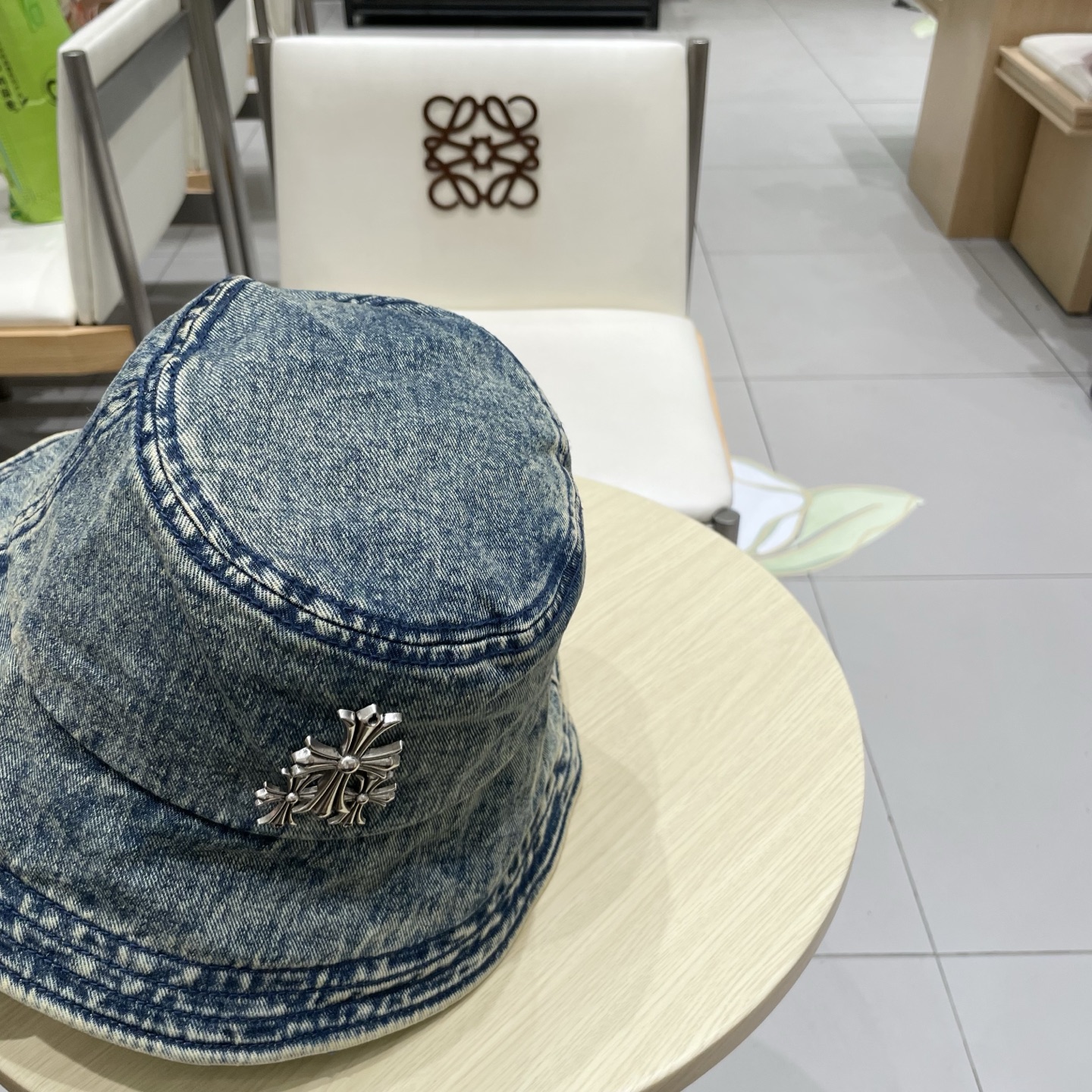  Chrome Hearts 克罗心💓2025秋新款复古水洗做旧牛仔盆帽渔夫帽户外遮阳帽软牛仔渔夫帽