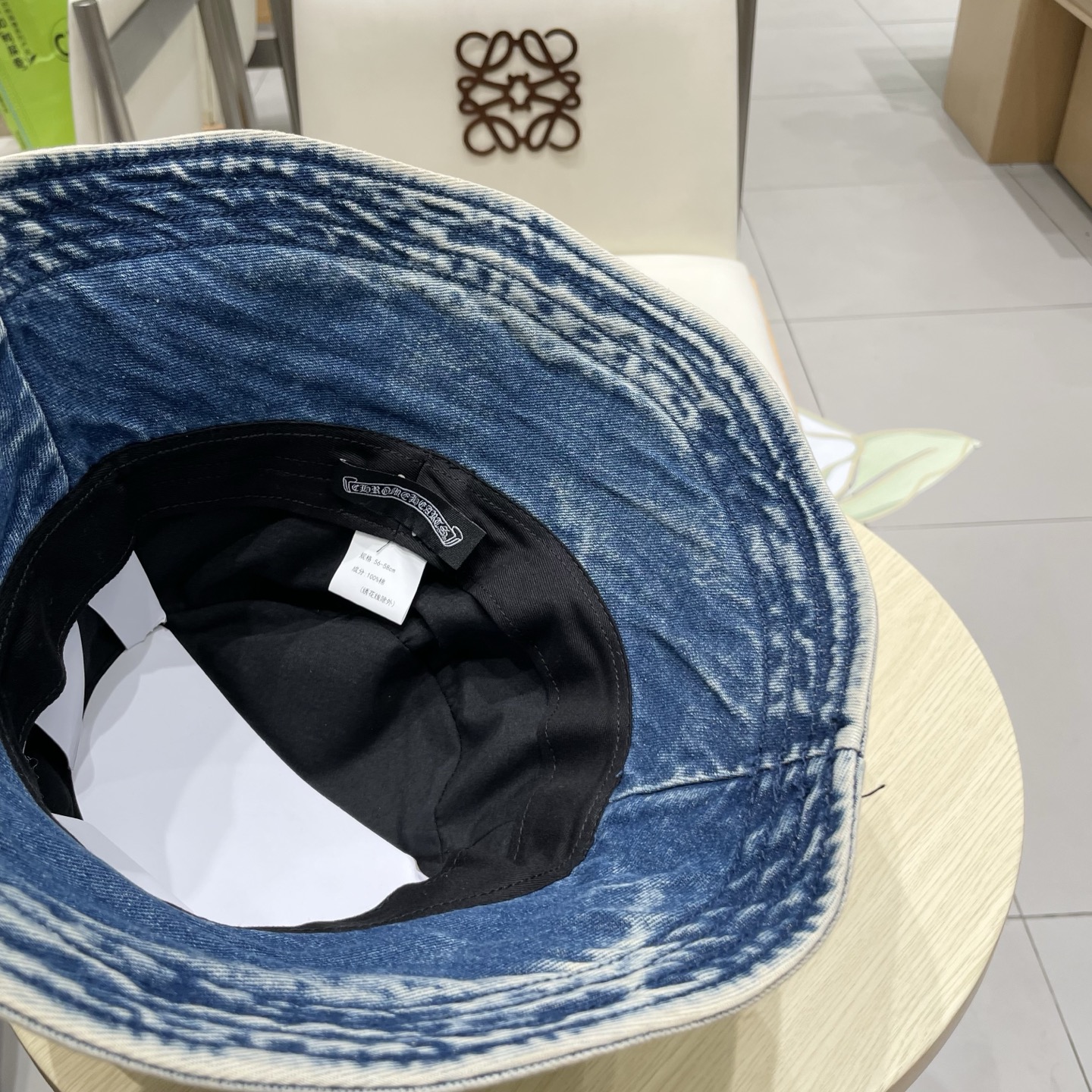  Chrome Hearts 克罗心💓2025秋新款复古水洗做旧牛仔盆帽渔夫帽户外遮阳帽软牛仔渔夫帽