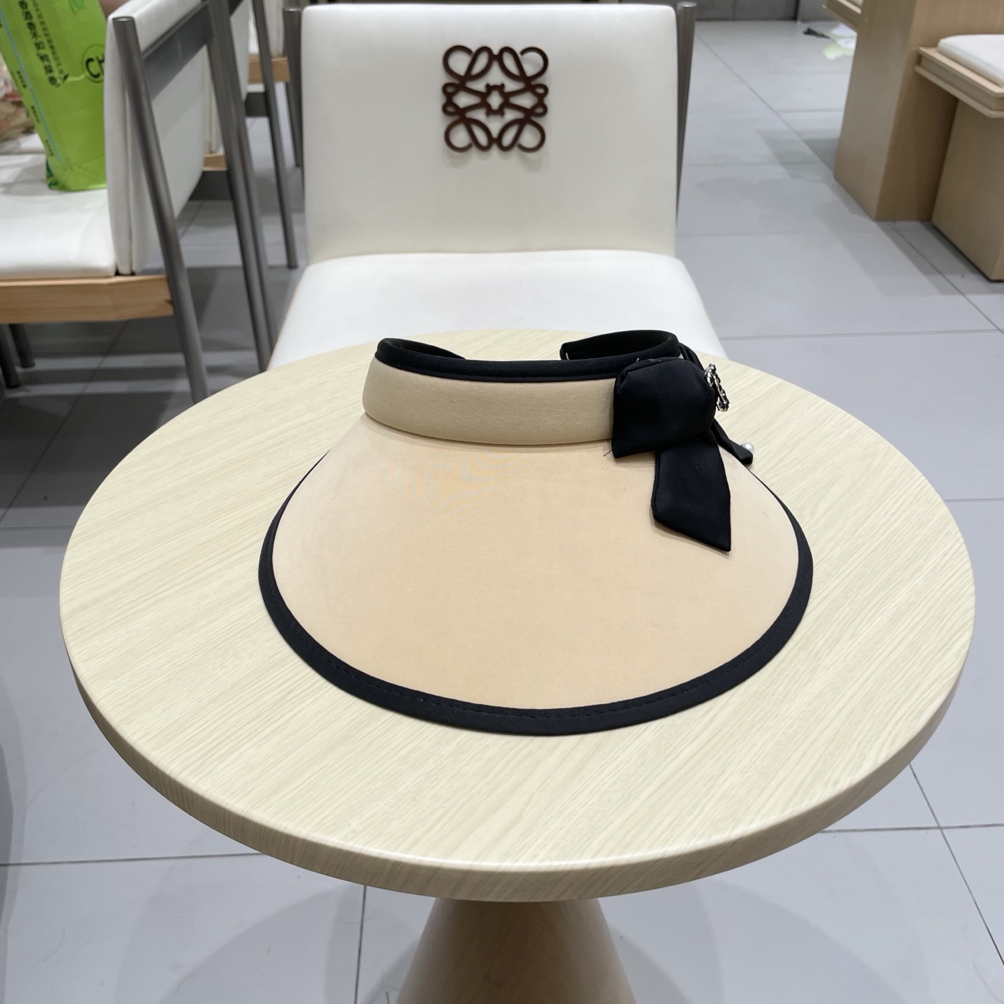  chanel香奈儿少女感蝴蝶结空顶帽女大檐发箍遮阳帽子夏季出游冰丝防晒帽遮脸