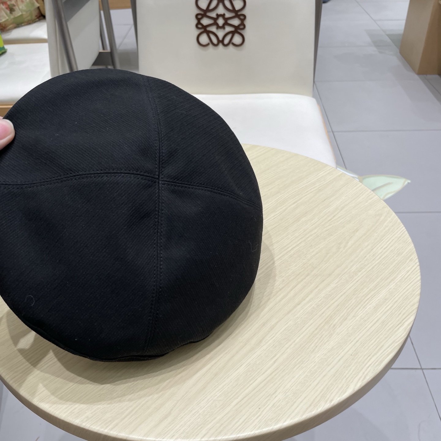  PRADA普拉达三角标贝雷帽，牛仔贝雷帽，头围57cm