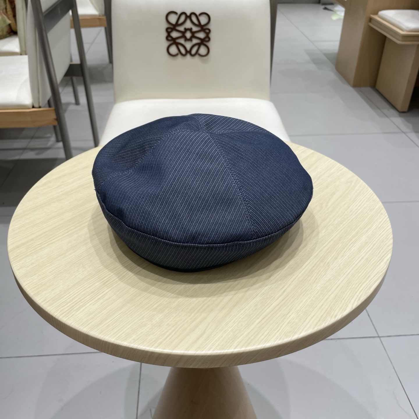  PRADA普拉达三角标贝雷帽，牛仔贝雷帽，头围57cm