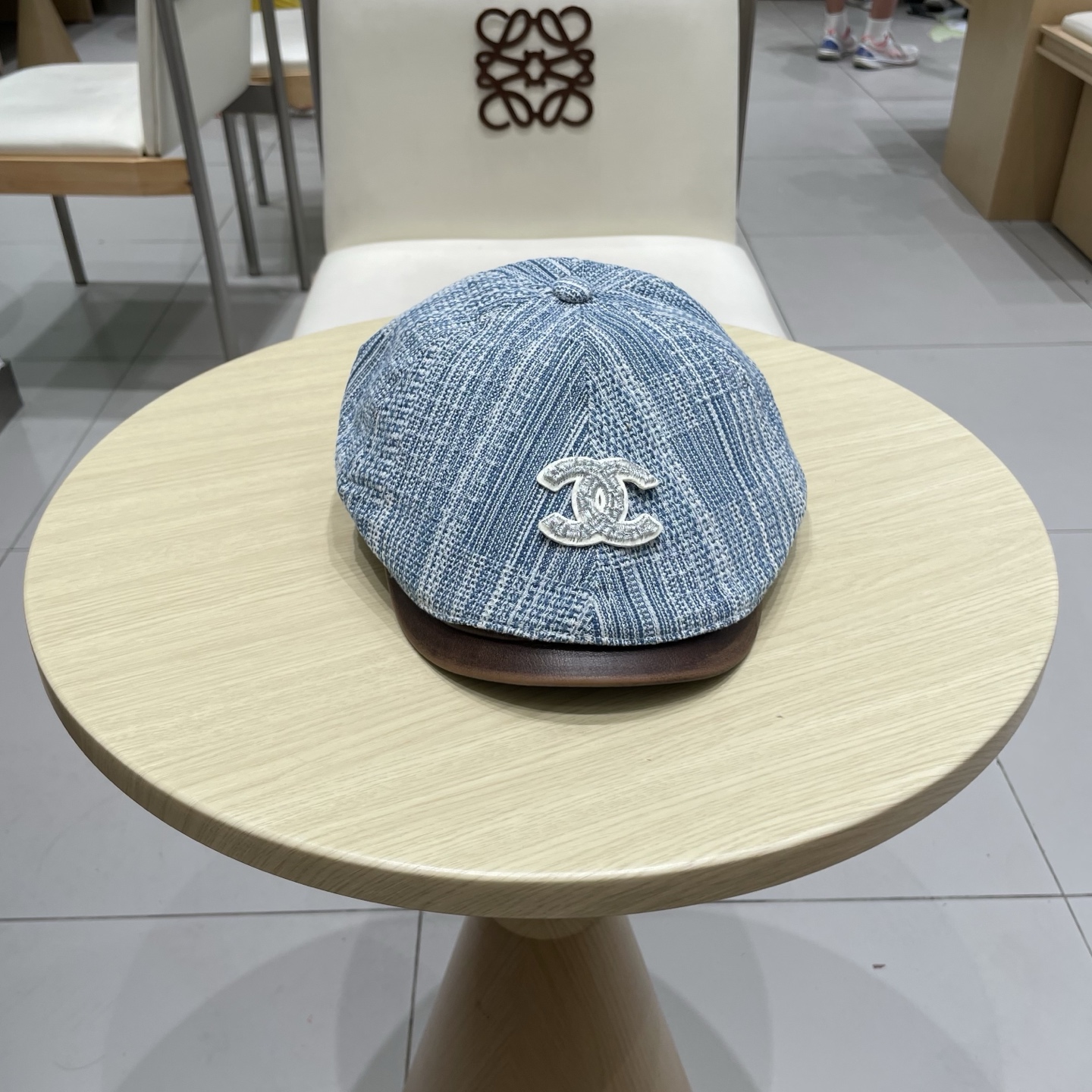  chanel香奈儿25秋冬新款复古文艺格纹前进帽时尚百搭八角帽英伦透气皮檐画家帽