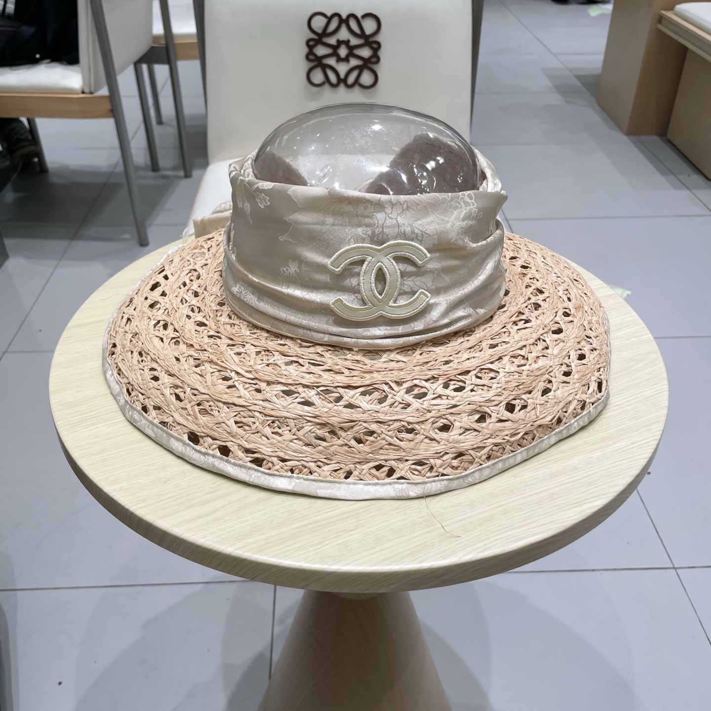  chanel2025年新款夏季帽子女遮阳防晒太阳帽夏季时尚网面透气蝴蝶结空顶