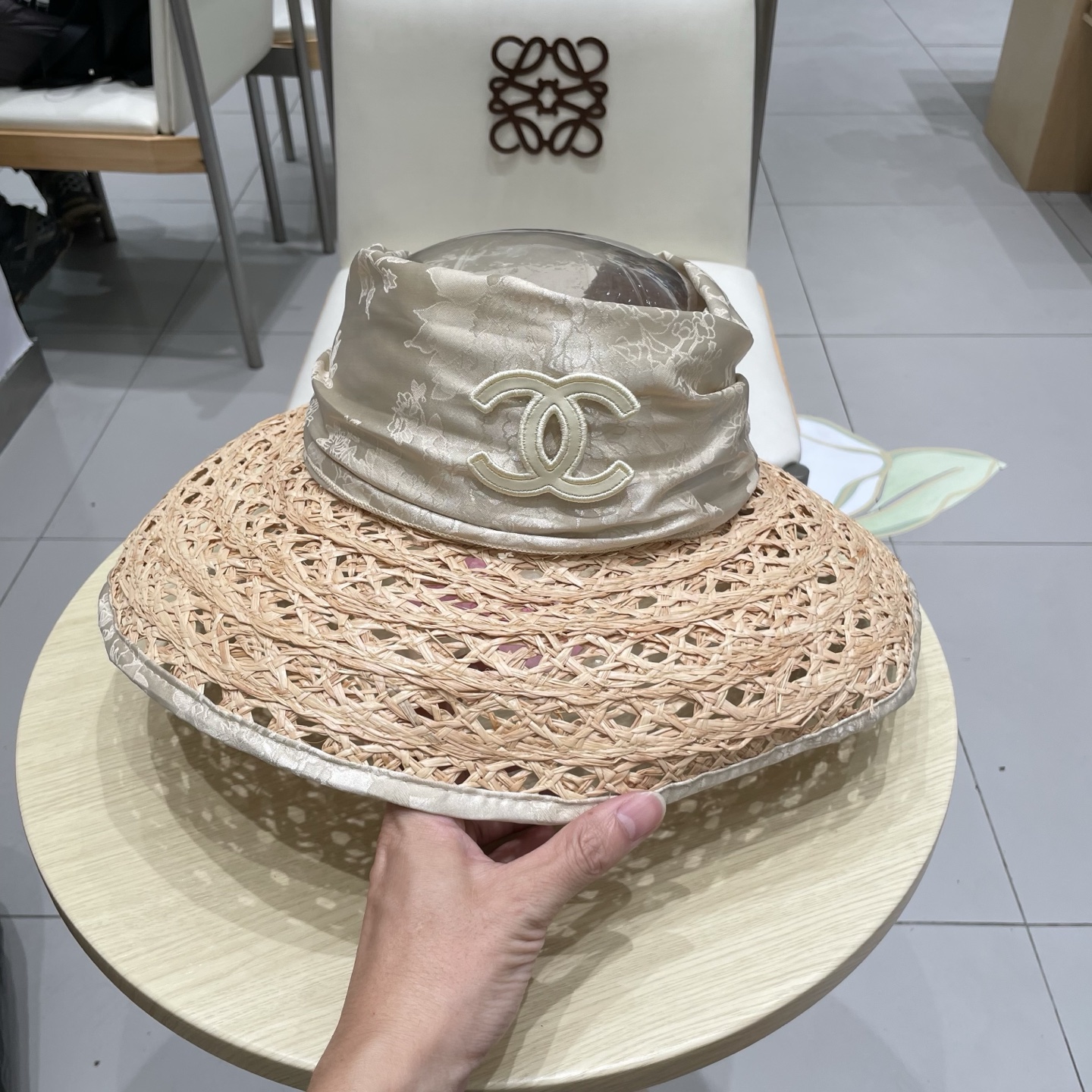  chanel2025年新款夏季帽子女遮阳防晒太阳帽夏季时尚网面透气蝴蝶结空顶