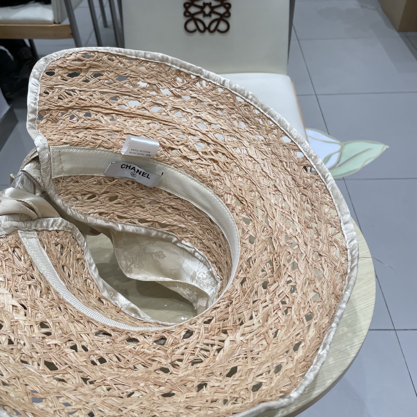  chanel2025年新款夏季帽子女遮阳防晒太阳帽夏季时尚网面透气蝴蝶结空顶