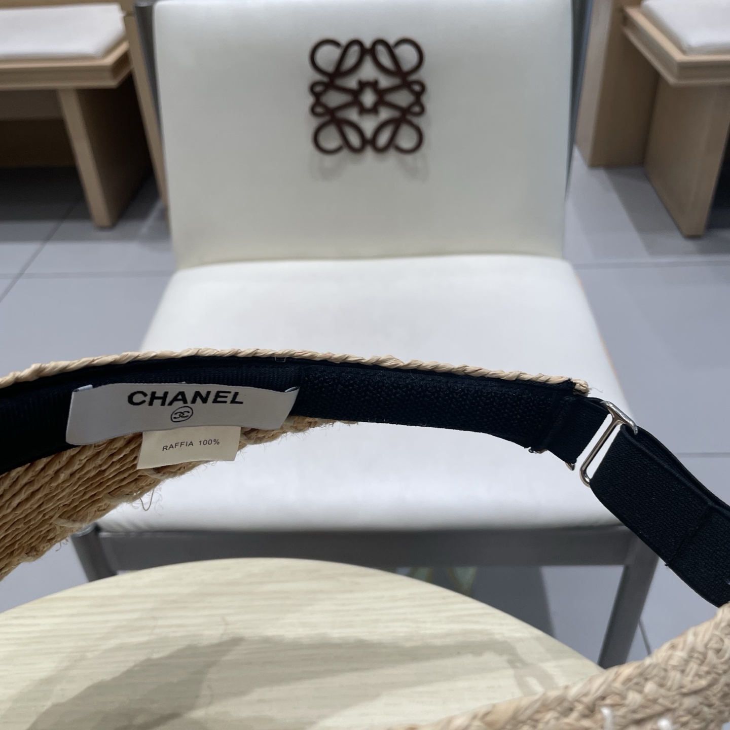  Chanel香奈儿拉菲草空顶帽，沙滩草帽，轻盈百搭，出行必备