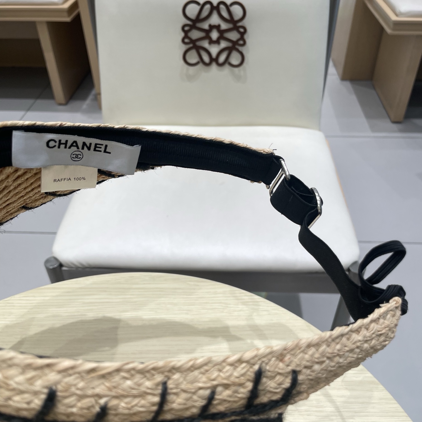  Chanel香奈儿拉菲草空顶帽，沙滩草帽，轻盈百搭，出行必备