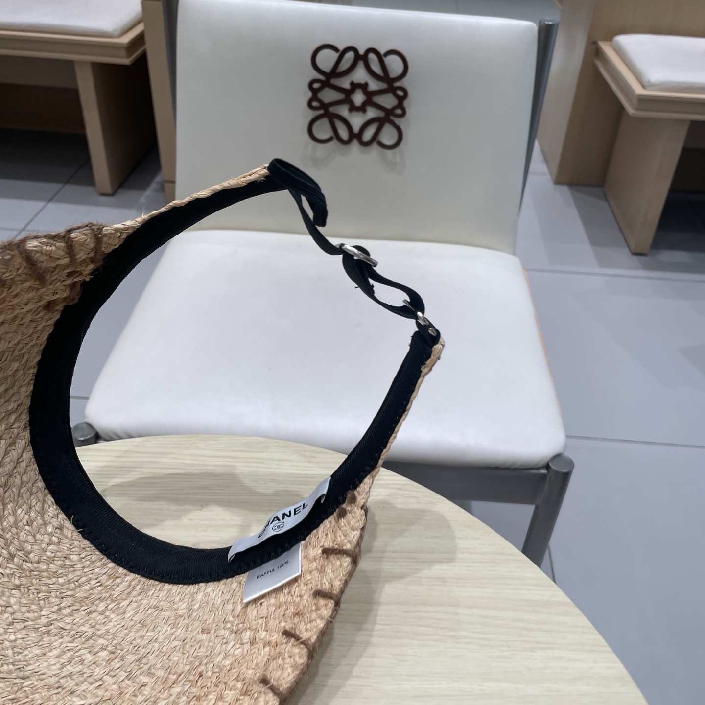  Chanel香奈儿拉菲草空顶帽，沙滩草帽，轻盈百搭，出行必备