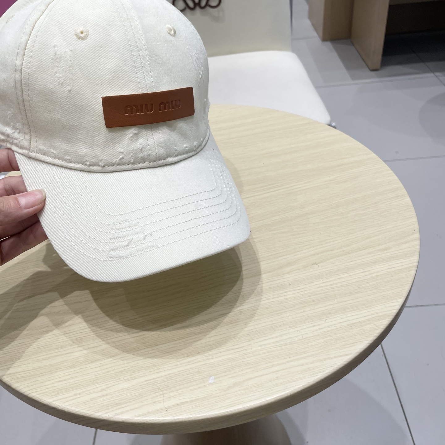 miumiu缪缪新款棒球帽，高级面料，头围57cm