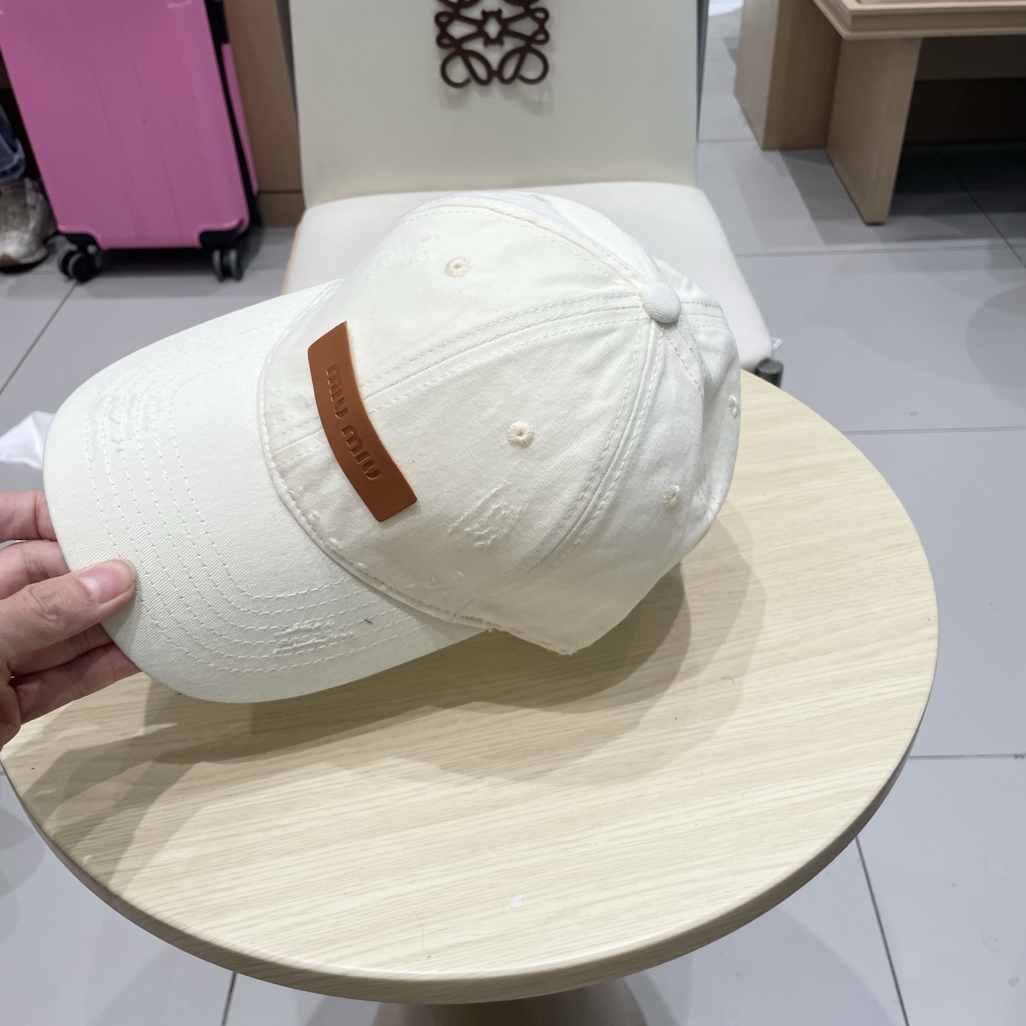 miumiu缪缪新款棒球帽，高级面料，头围57cm