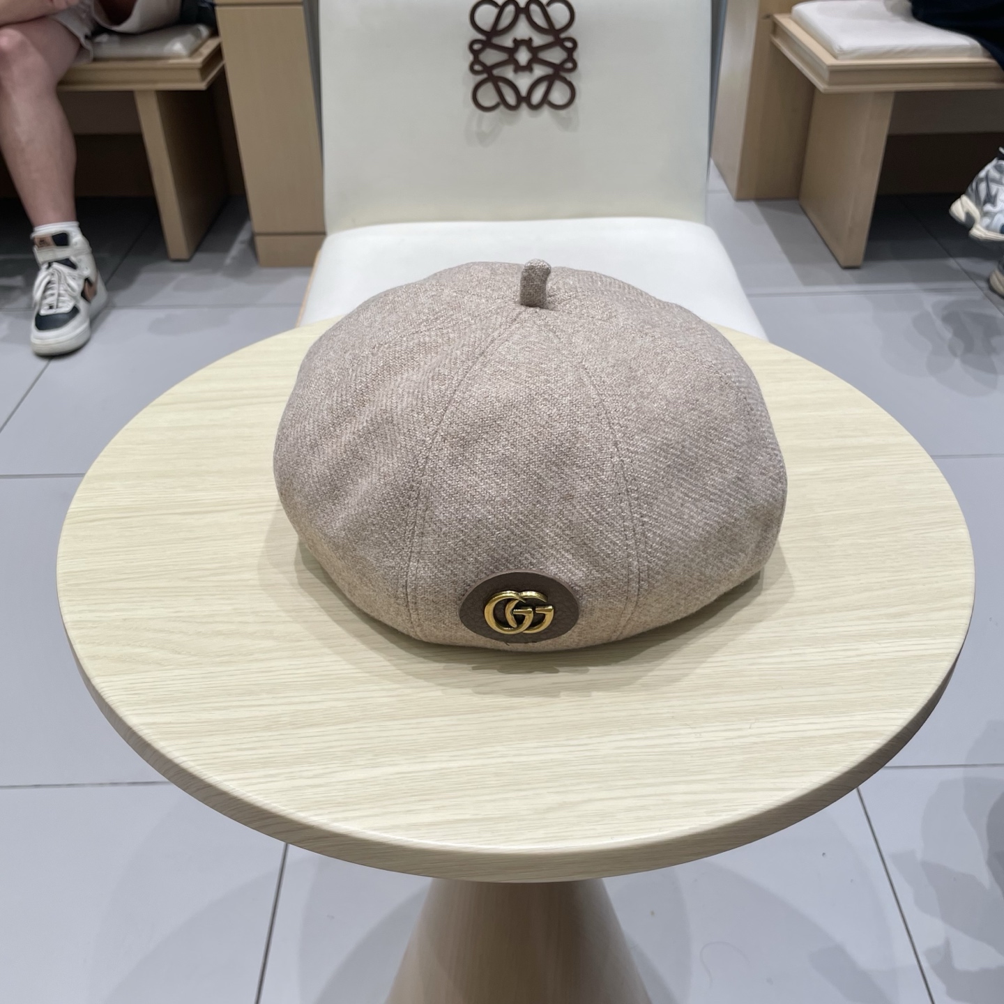  Gucci古奇羊毛贝雷帽，南瓜帽，帽型超正百分百羊毛面料，头围57cm