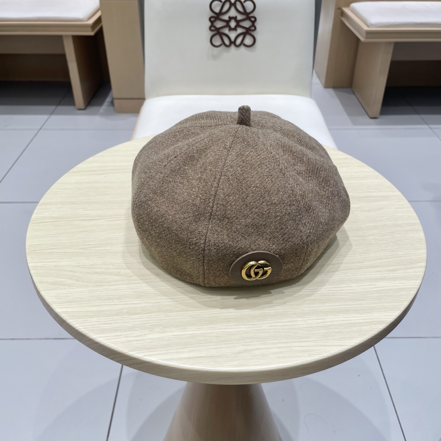  Gucci古奇羊毛贝雷帽，南瓜帽，帽型超正百分百羊毛面料，头围57cm