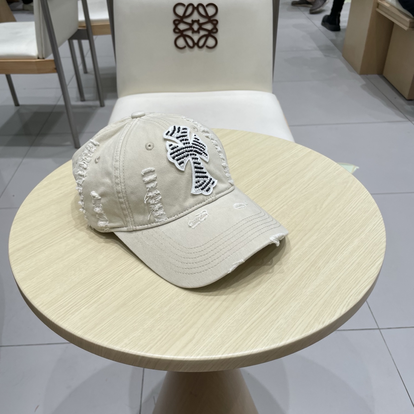  Chrome Hearts 克罗心💓秋款韩版时尚复古做旧破洞帽子磨损设计百搭棒球帽鸭舌帽