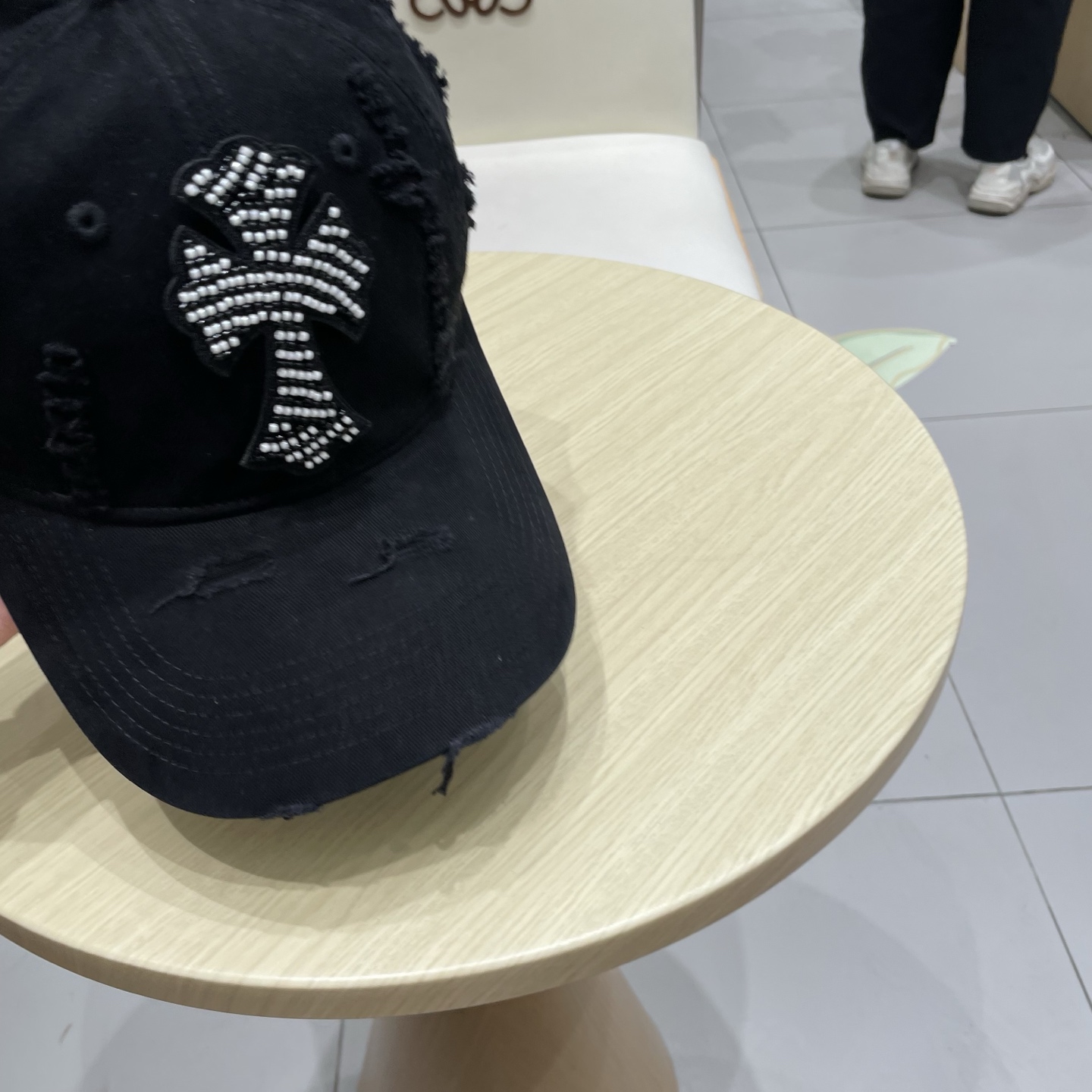  Chrome Hearts 克罗心💓秋款韩版时尚复古做旧破洞帽子磨损设计百搭棒球帽鸭舌帽